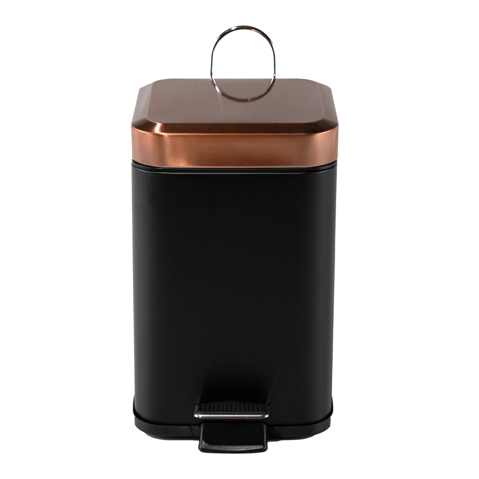 HTI-Living Treteimer eckig Jannik 3 Liter Schwarz Kupfer - Bild 1