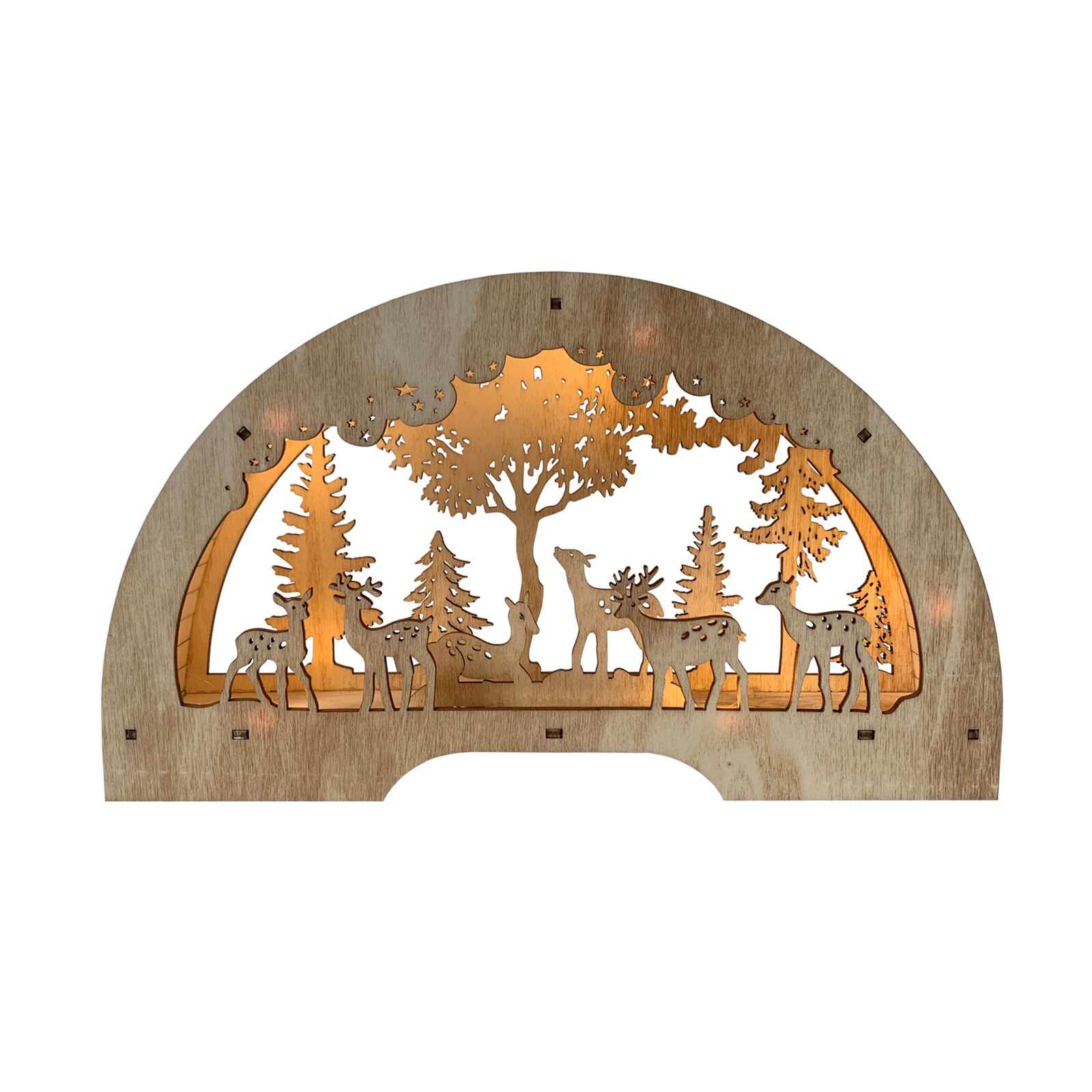 HTI-Living Schwibbogen Rehfamilie Natur | 04255701923691