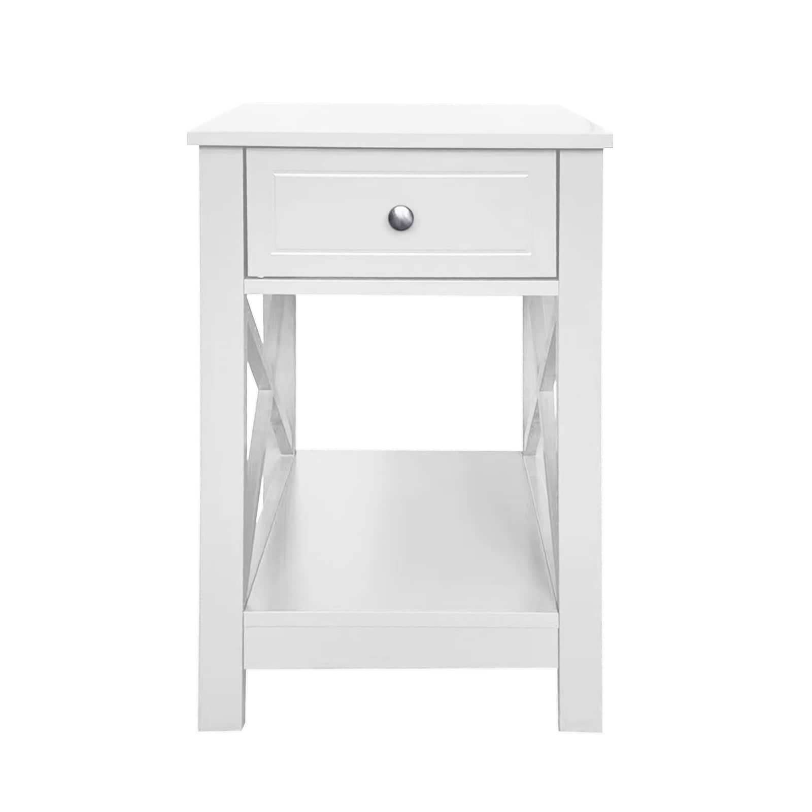 HTI-Living Nachttisch Hayet Wei&szlig; - Bild 1