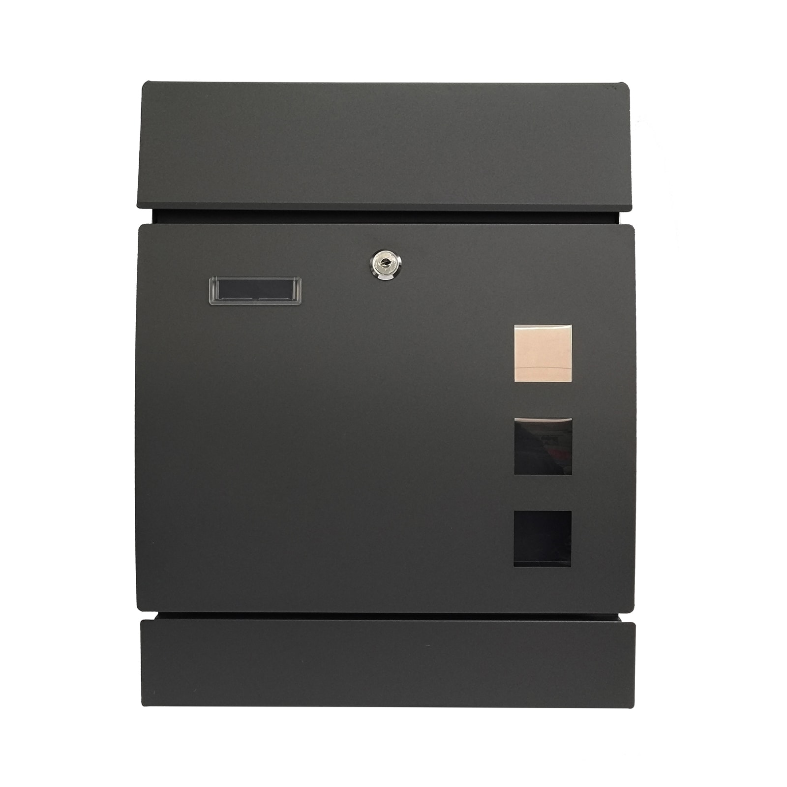 HTI-Living Briefkasten Amin Anthrazit gew&ouml;lbt - Bild 1