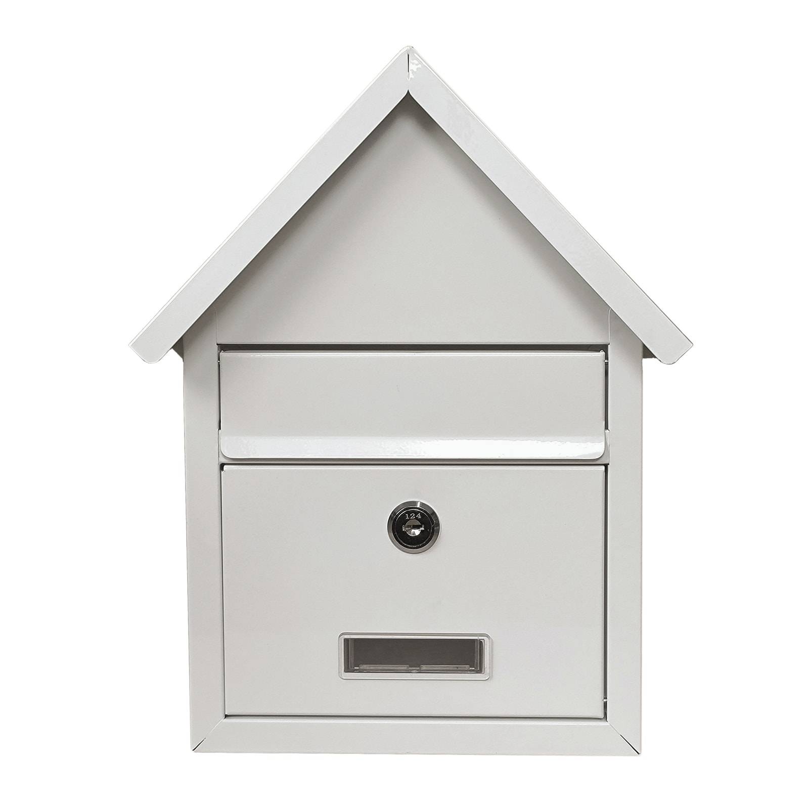 HTI-Living Briefkasten Amin Wei&szlig; mit Spitzdach - Bild 1