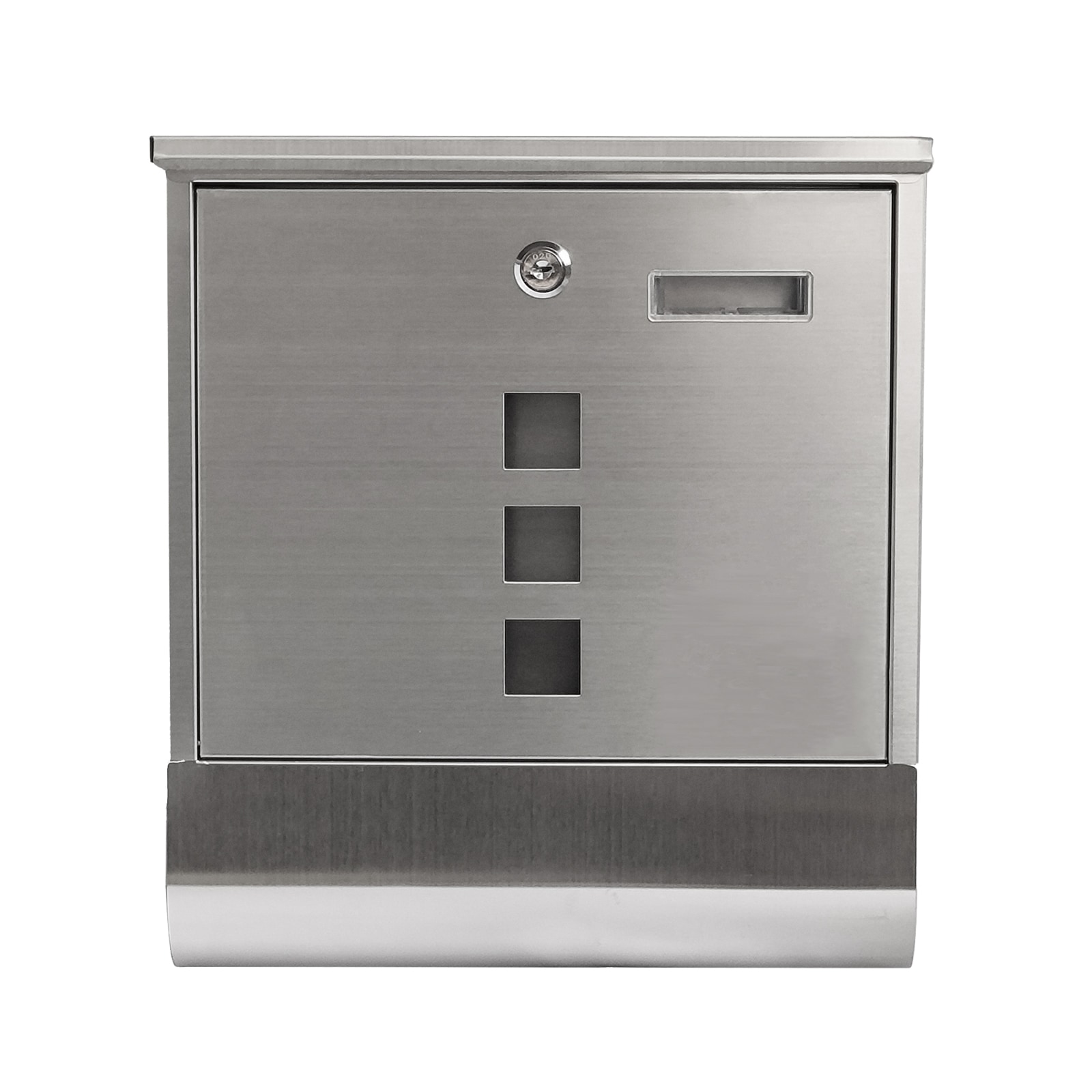 HTI-Living Briefkasten Amin Edelstahl mit Zeitungsrolle - Bild 1