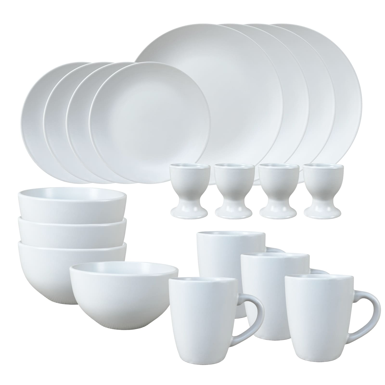 NTK-Collection Geschirrset 20-teilig Wei&szlig; Antonia - Bild 1