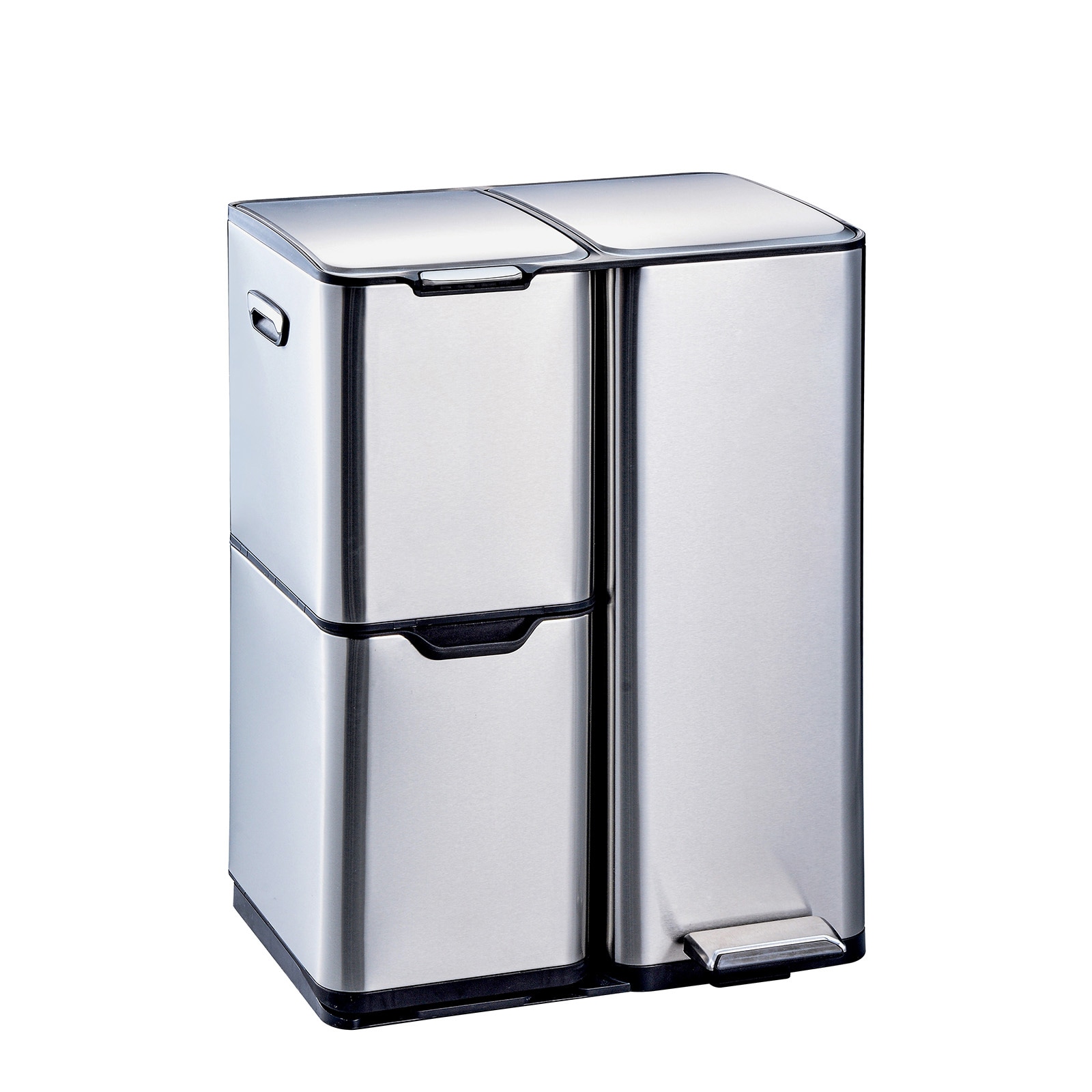 HTI-Living Abfalleimer M&uuml;lltrennsystem mit 3 Beh&auml;ltern - Bild 1