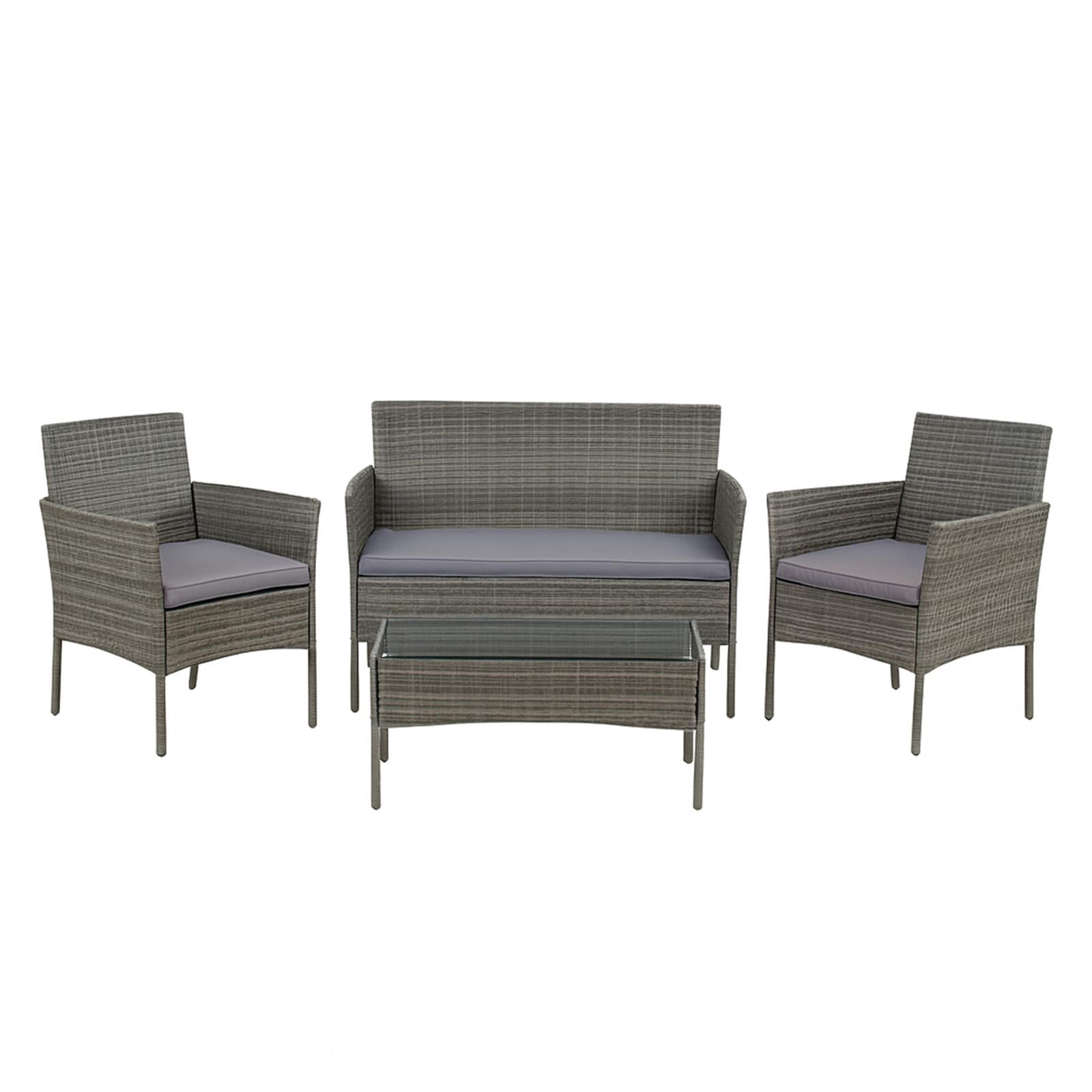 HTI-Living Gartenm&ouml;bel Grau 4-teiliges Set Wiebke - Bild 1