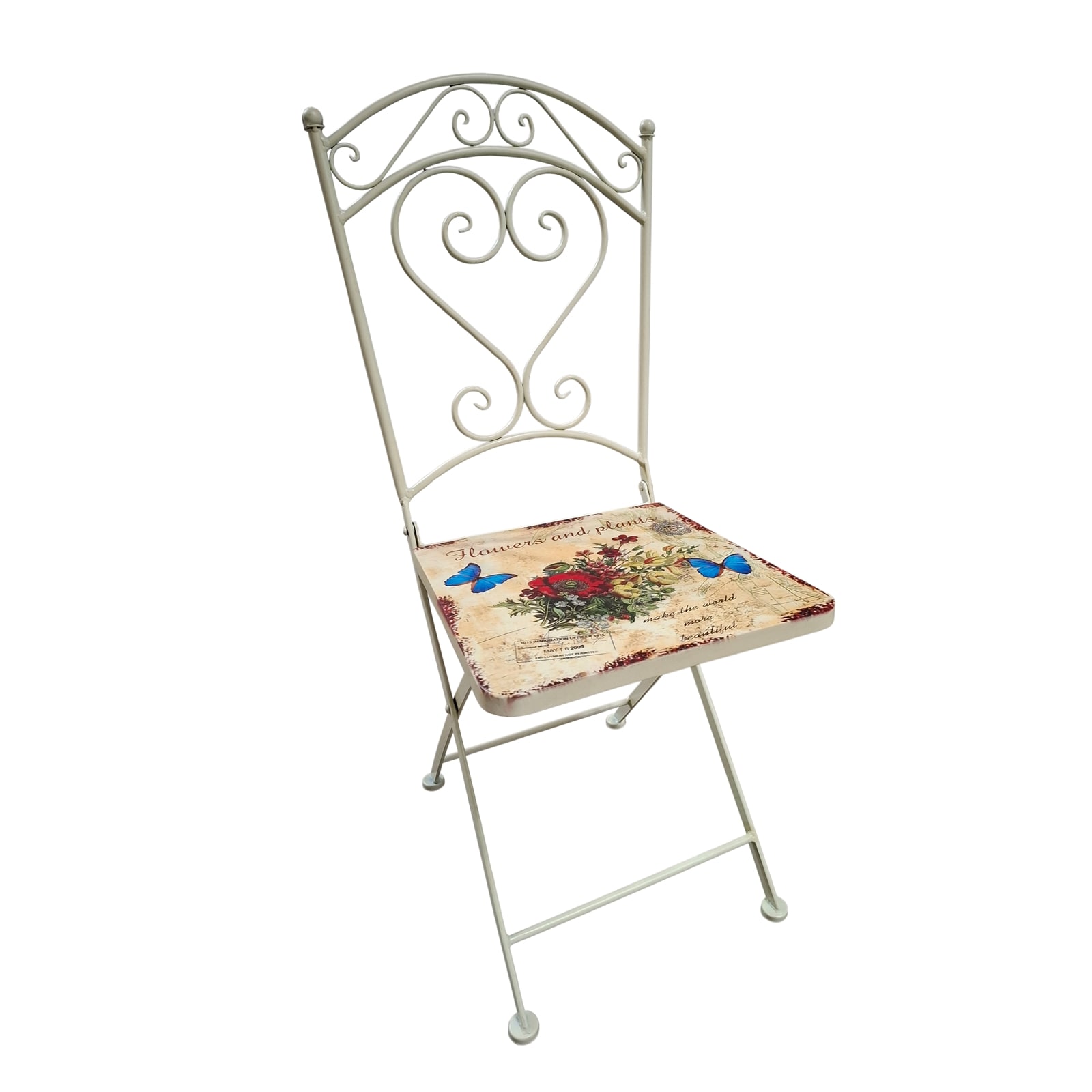 HTI-Living Metallstuhl Flowers and Plants - Bild 1