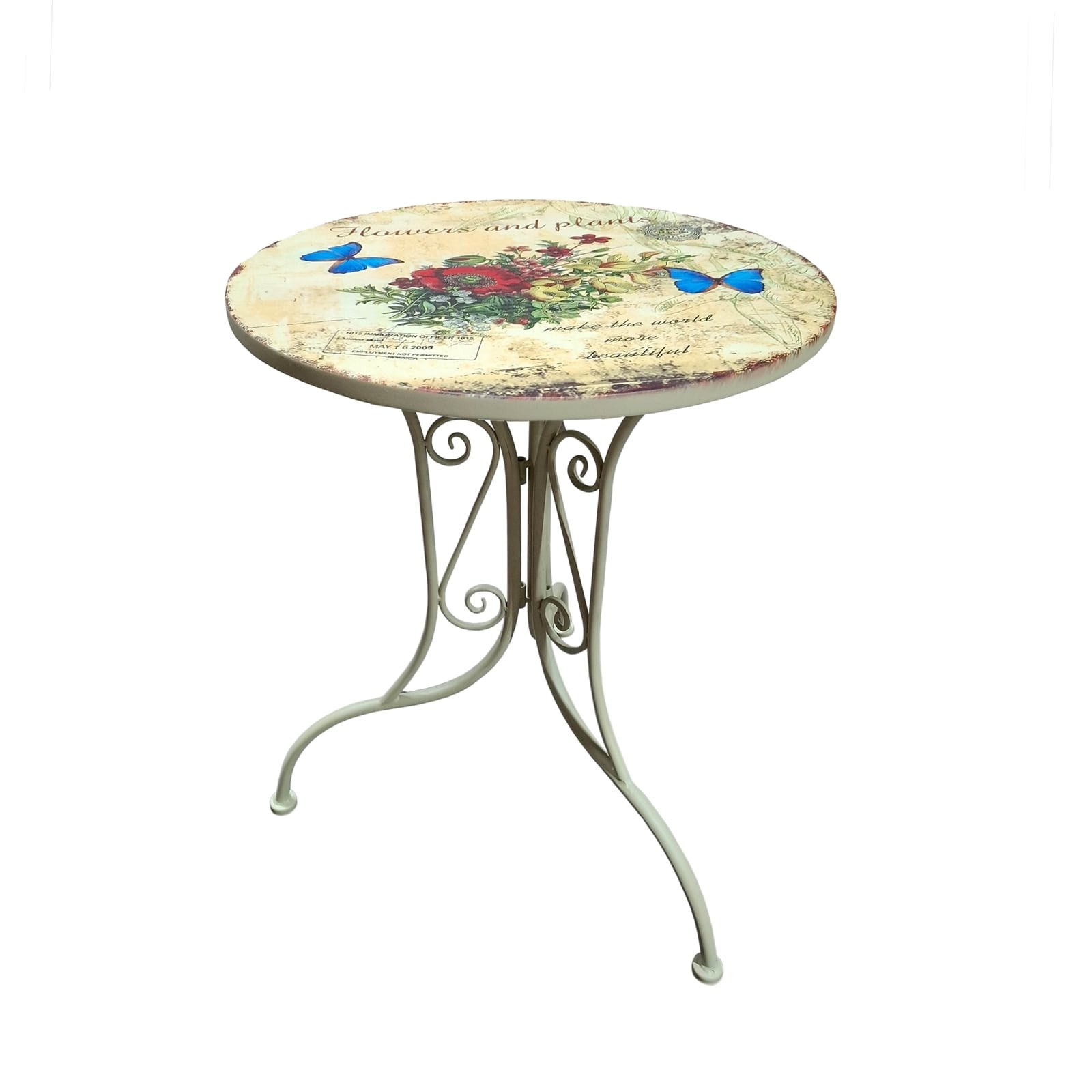 HTI-Living Metalltisch Flowers and Plants - Bild 1