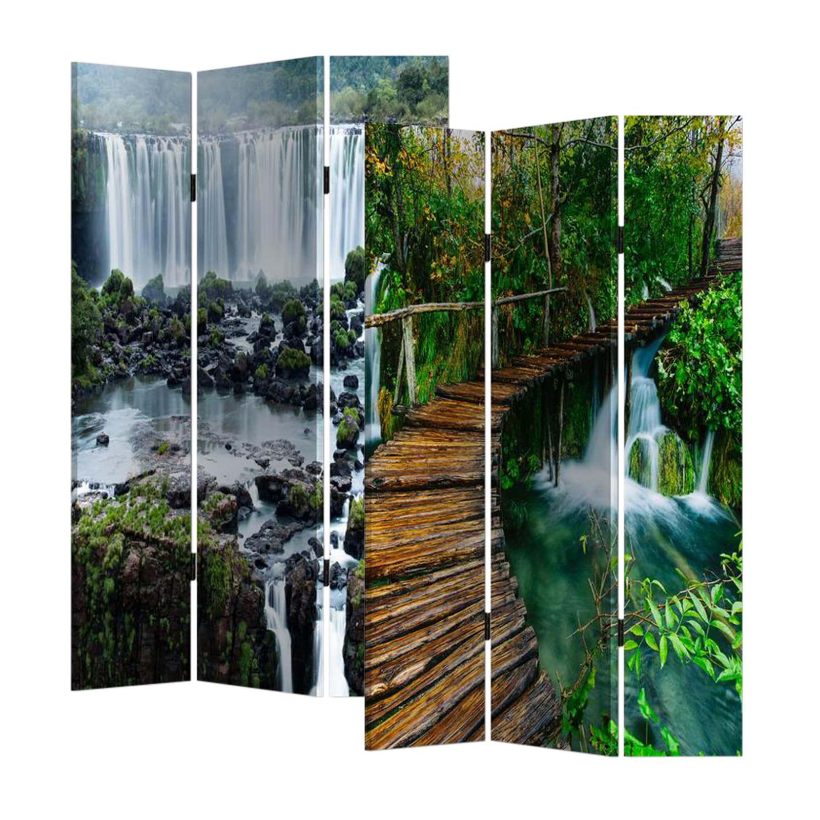 HTI-Line Paravent Wasserfall - Bild 1