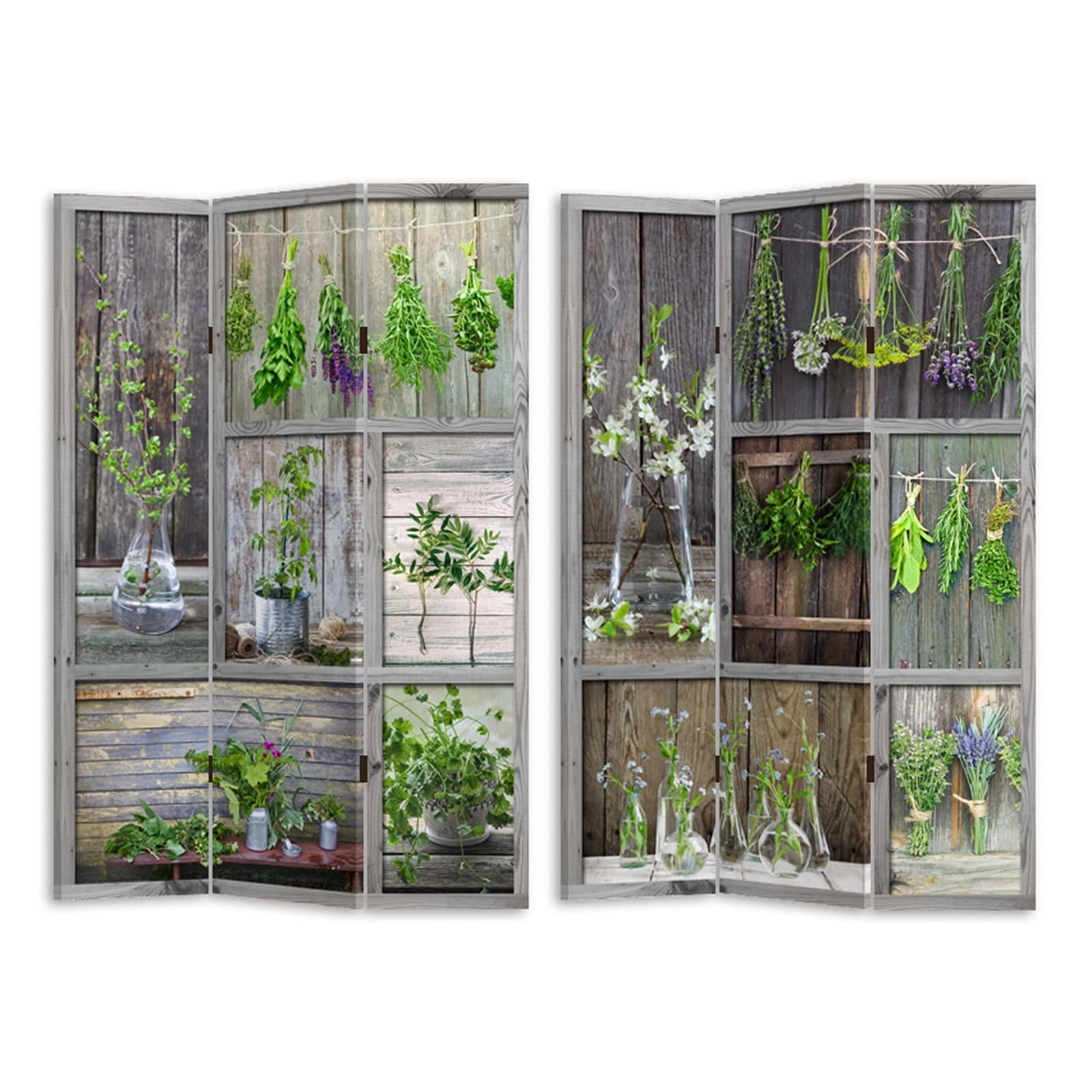 HTI-Line Paravent Kr&auml;uter - Bild 1