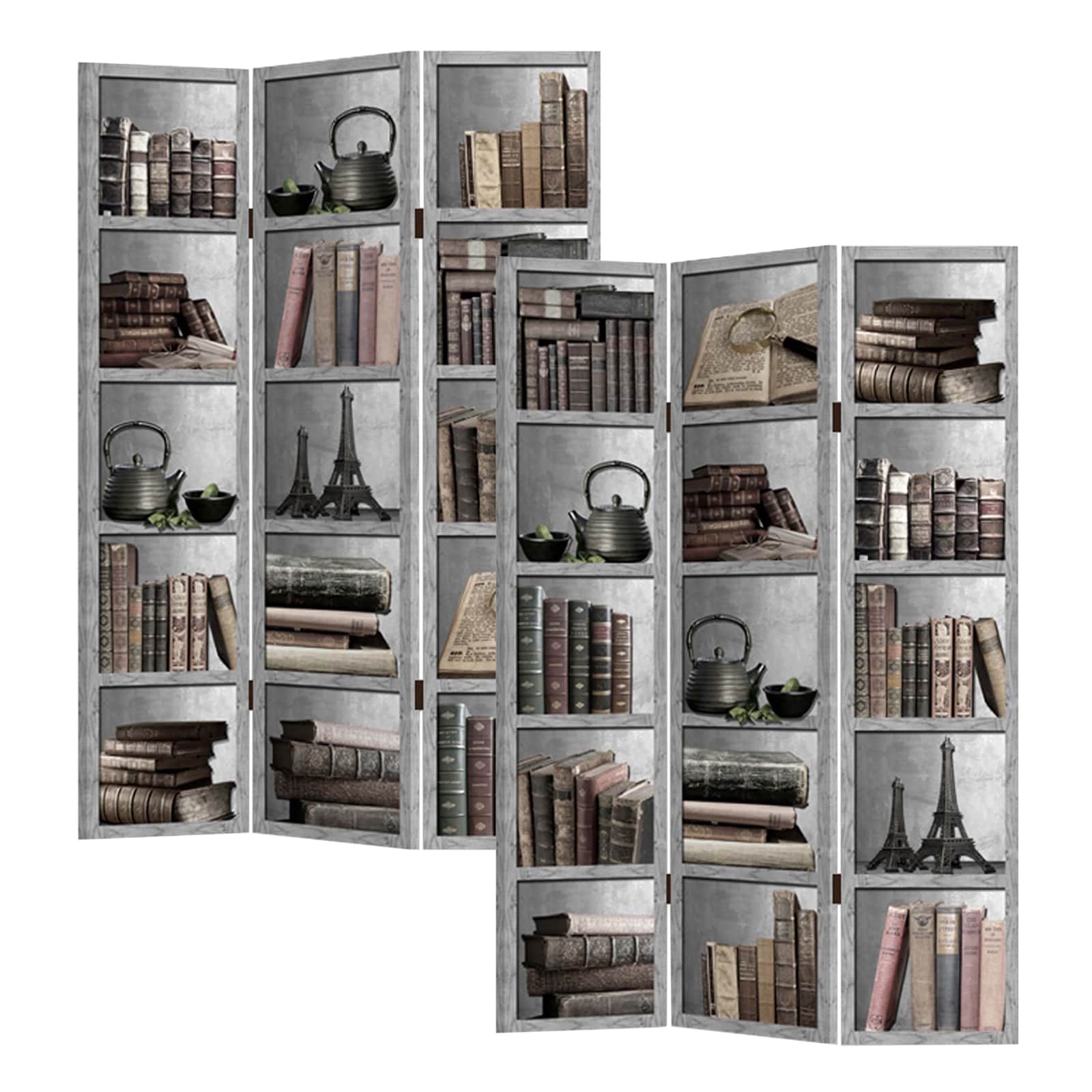 HTI-Line Paravent B&uuml;cherregal - Bild 1