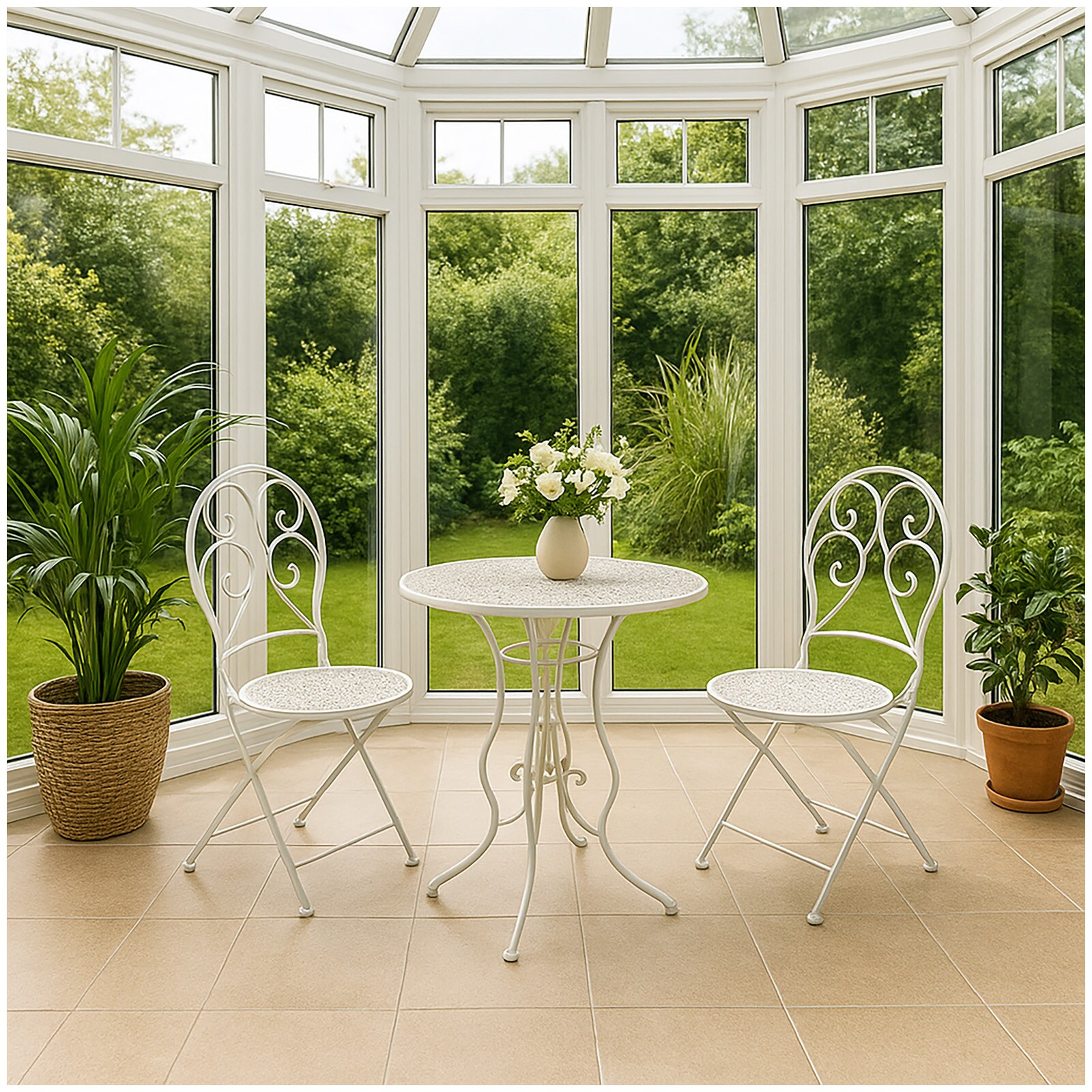 HTI-Line Tischgruppe Lani Wei&szlig; - Bild 1