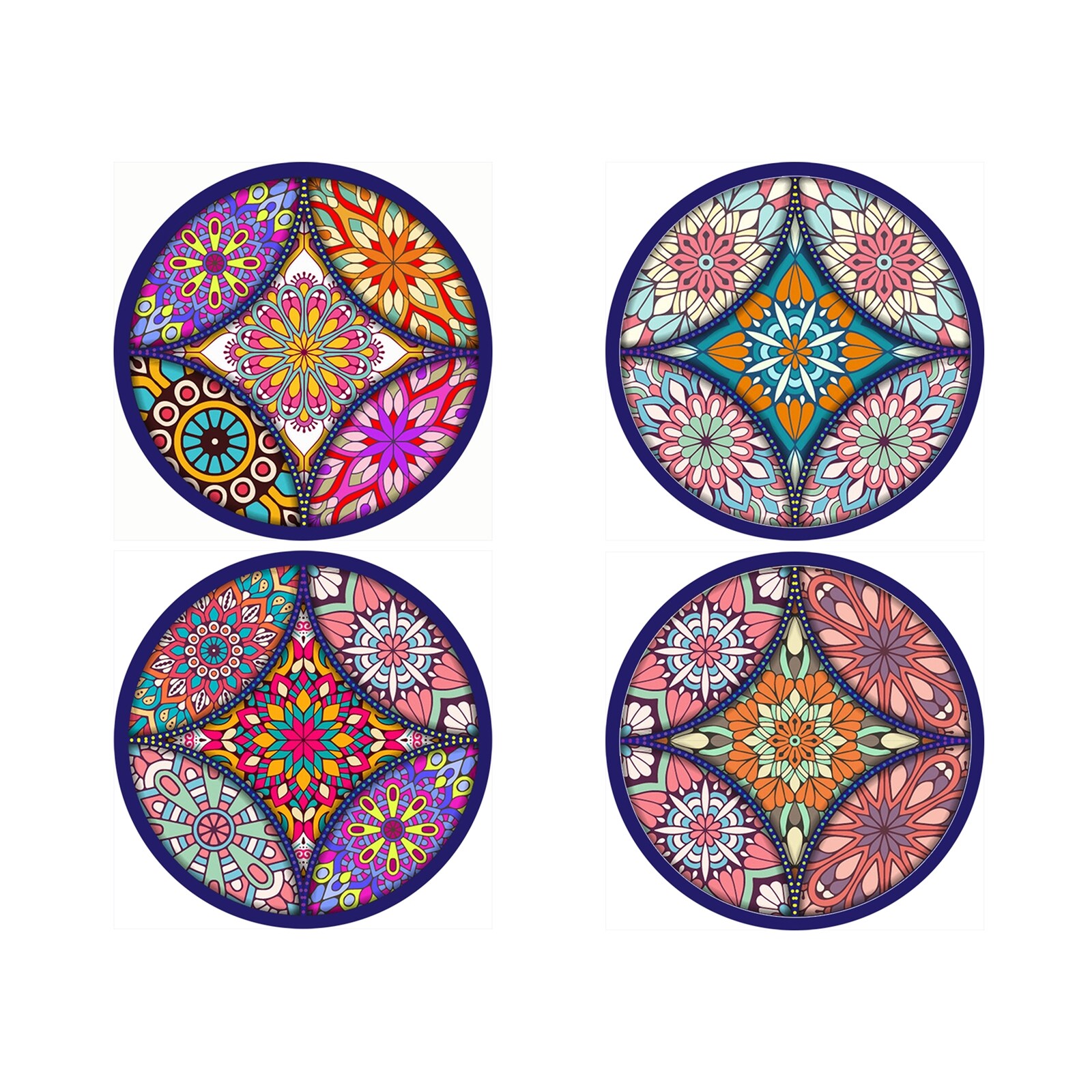 HTI-Line Untersetzer 4-tlg Mandala - Bild 1