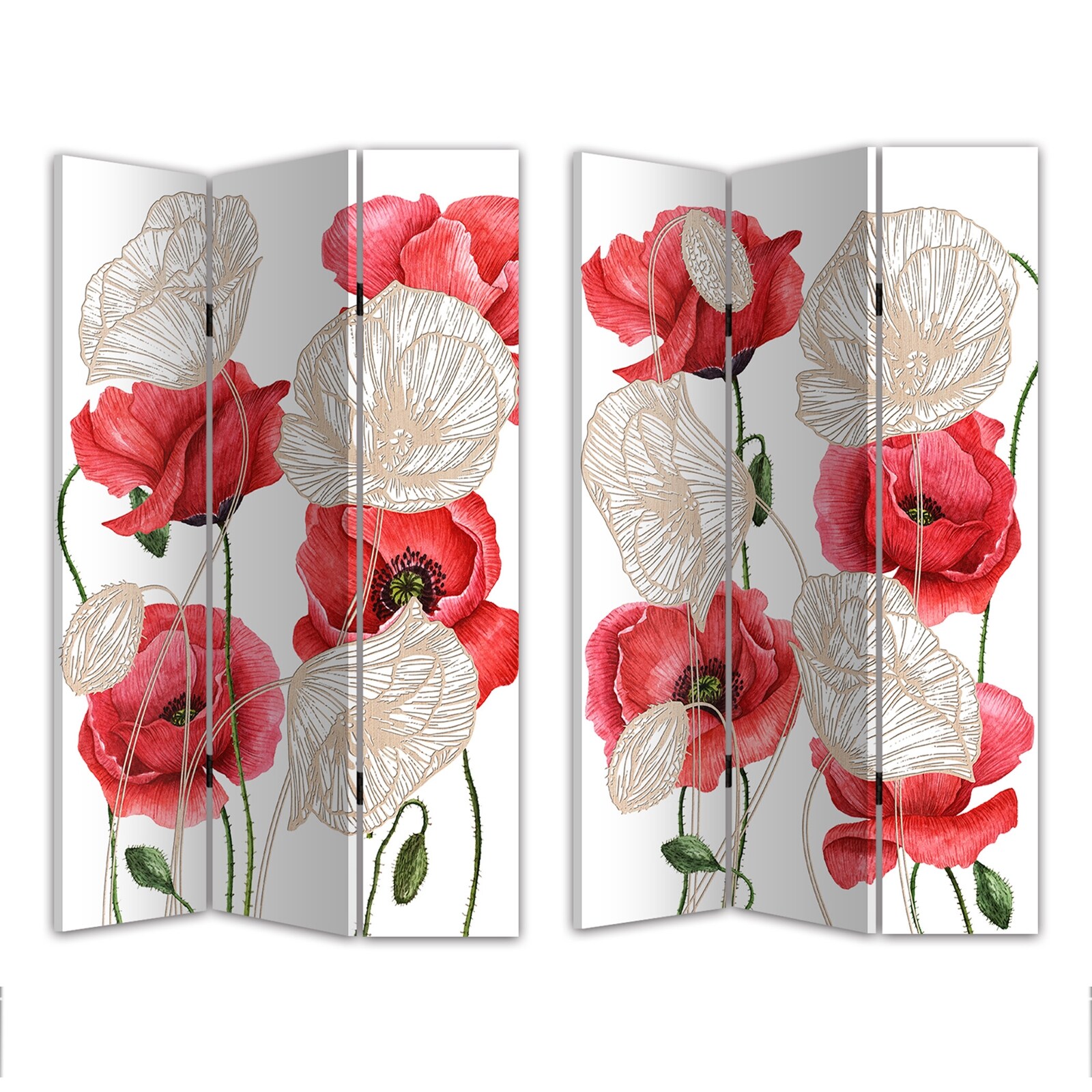 HTI-Line Paravent Poppy - Bild 1