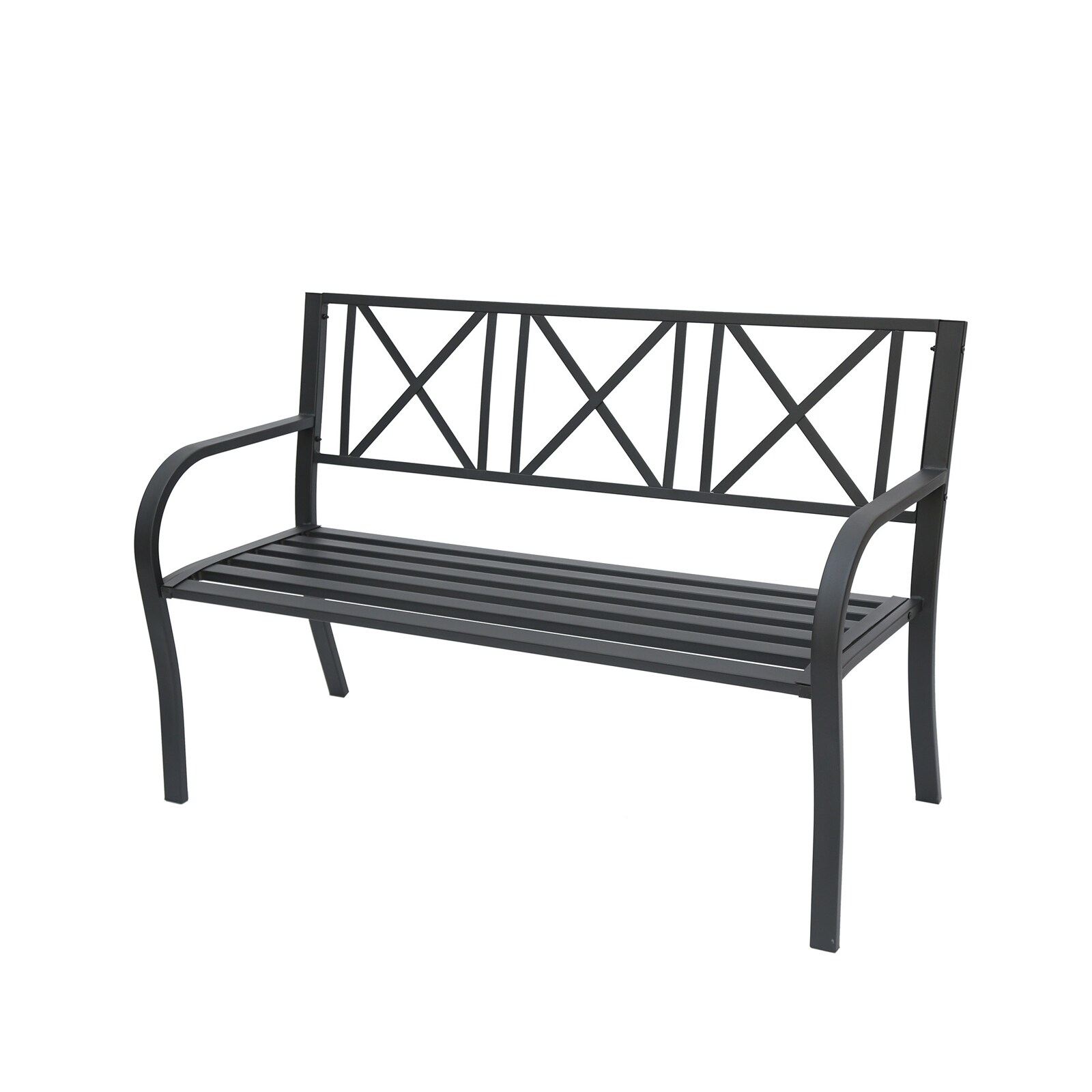 HTI-Line Gartenbank Nordic Schwarz - Bild 1
