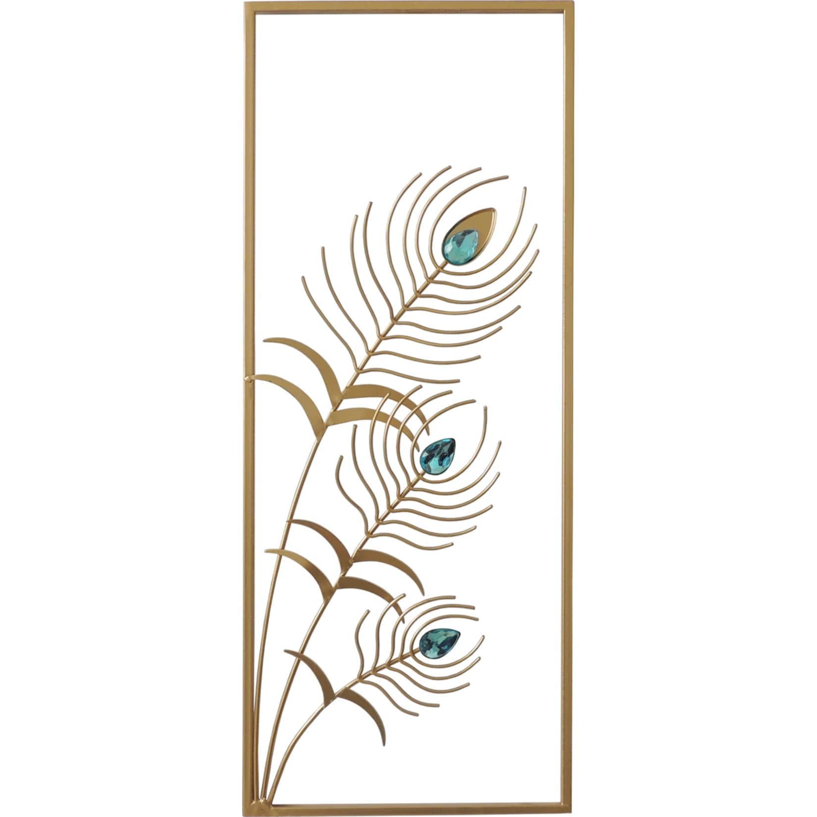 NTK-Collection Wanddeko Silhouette Pfauenfeder - Bild 1