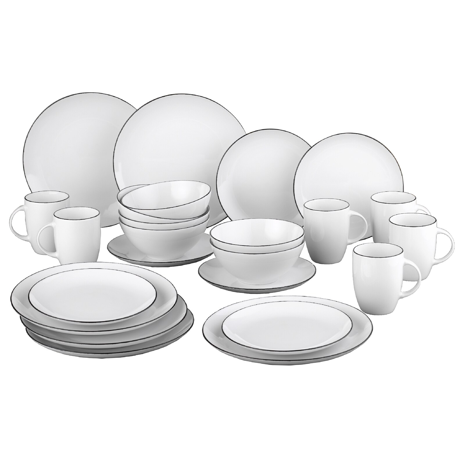 HTI-Living Kombiservice 24-tlg. Black Star - Bild 1