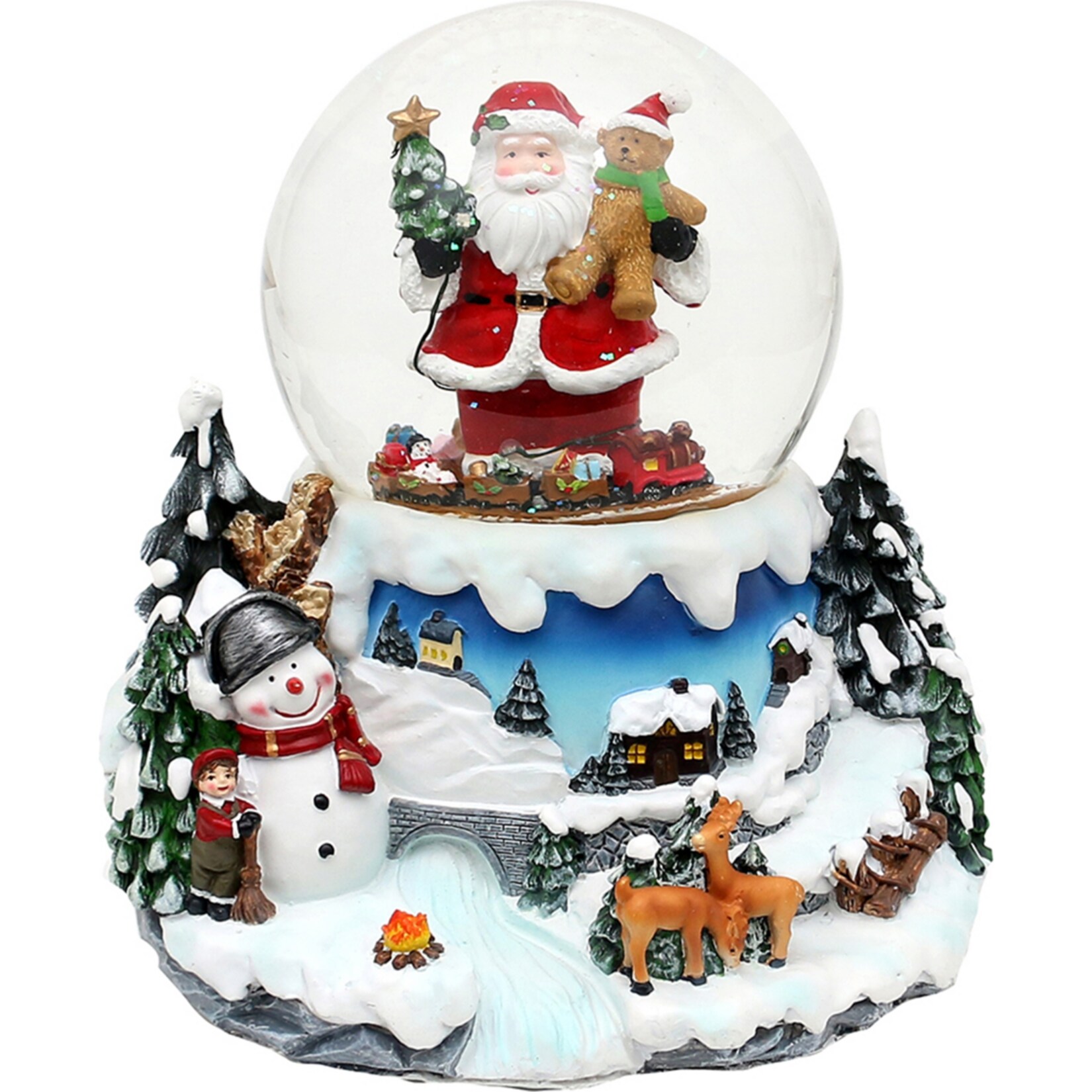 SIGRO Schneekugel, Licht, Sound, Bewegung Eisenbahn - Bild 1