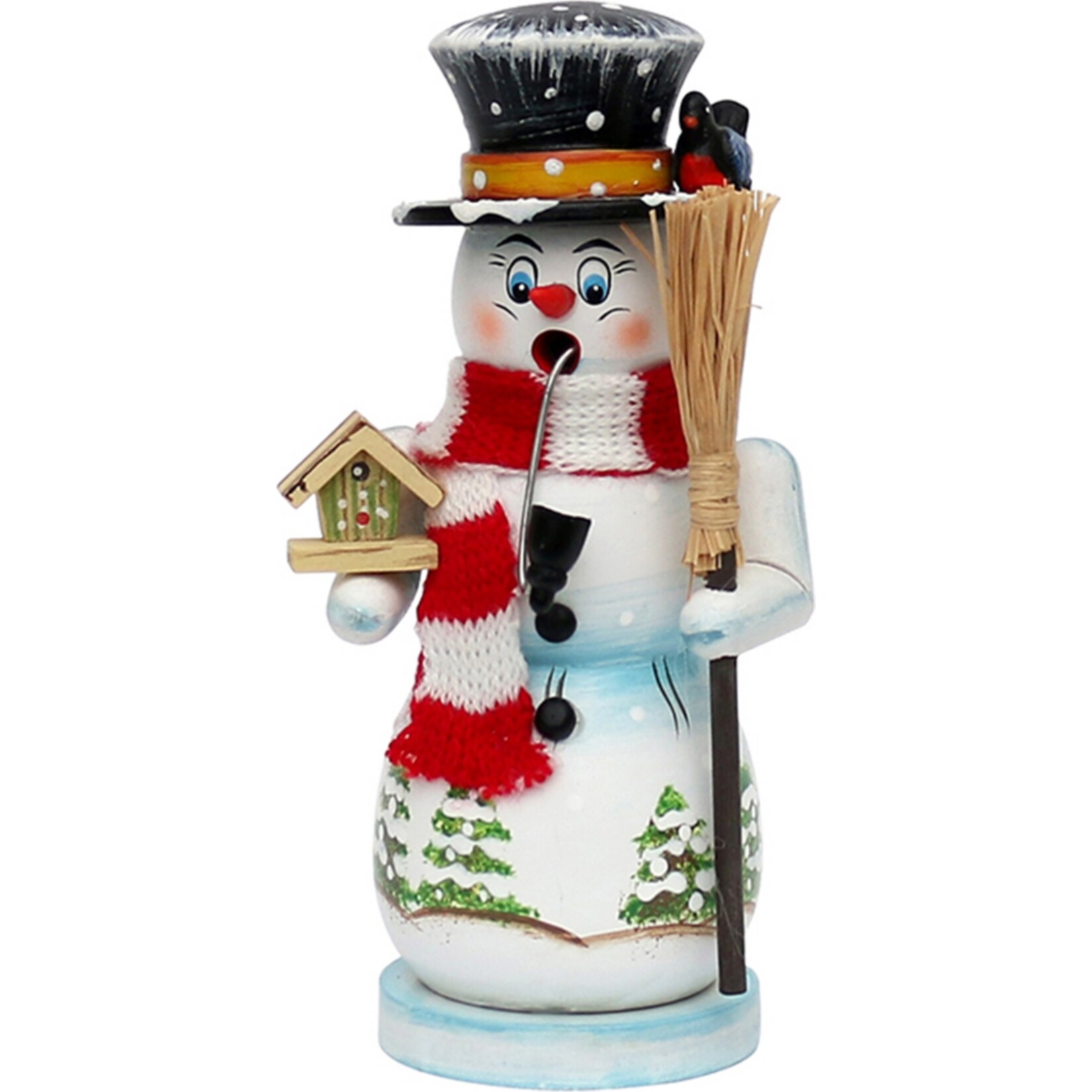 SIGRO Holz R&auml;uchermann Schneemann Toni - Bild 1