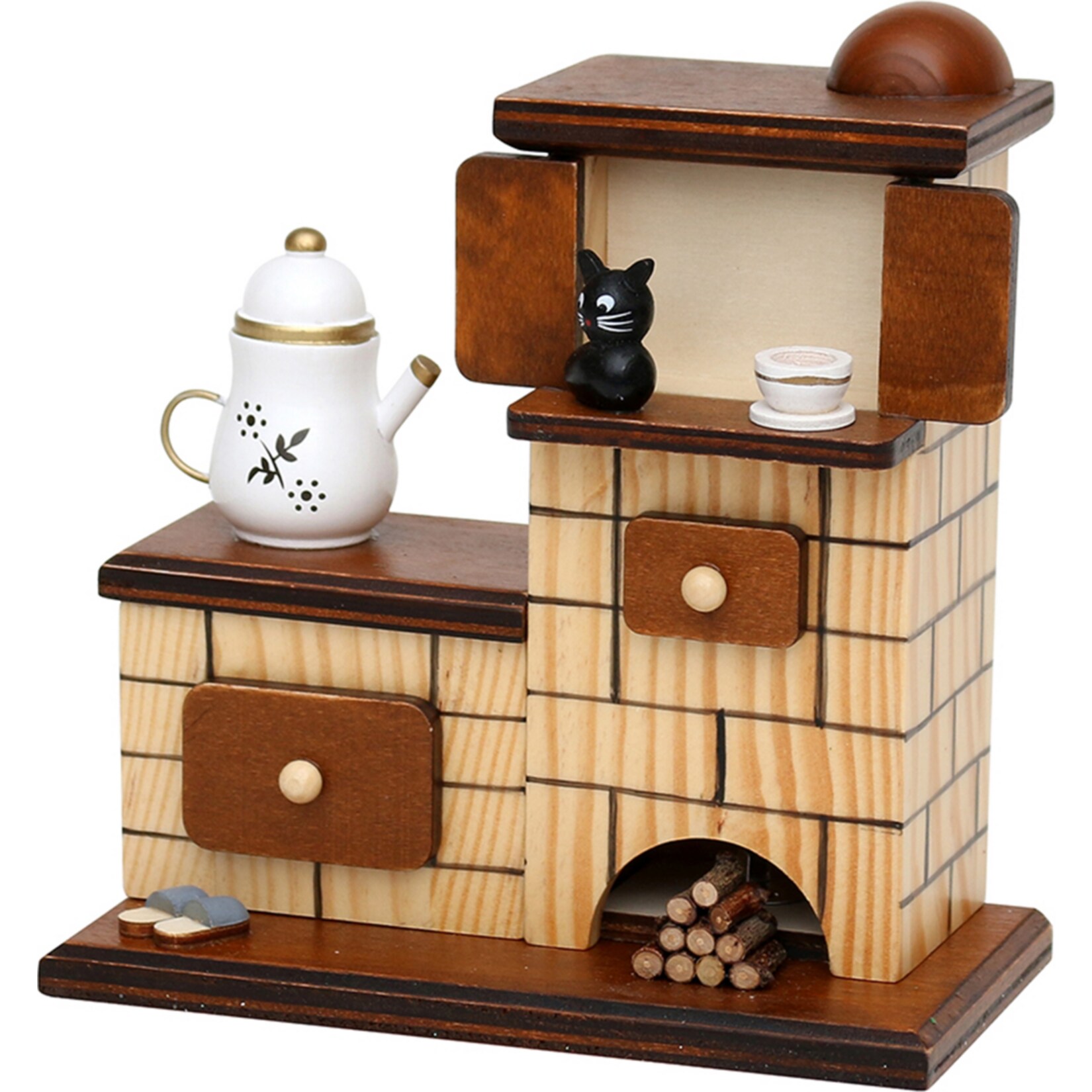 SIGRO Holz R&auml;ucherofen, sortiert Naturfarben - Bild 1