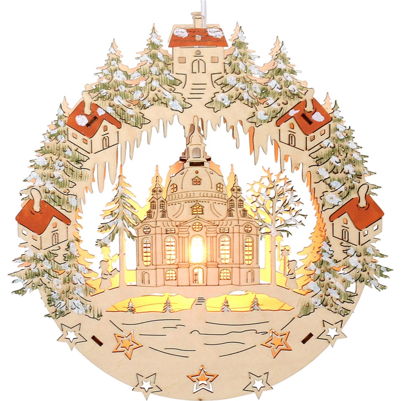 SIGRO Holz Fensterbild Frauenkirche Dresden - Bild 1