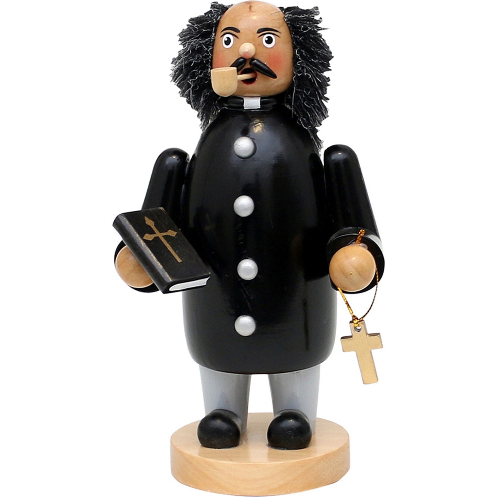 SIGRO Holz- R&auml;uchermann Pfarrer - Bild 1