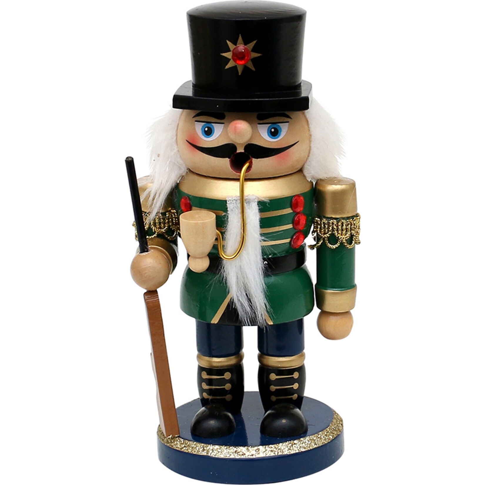 SIGRO Holz R&auml;uchermann Nussknacker-Soldat - Bild 1