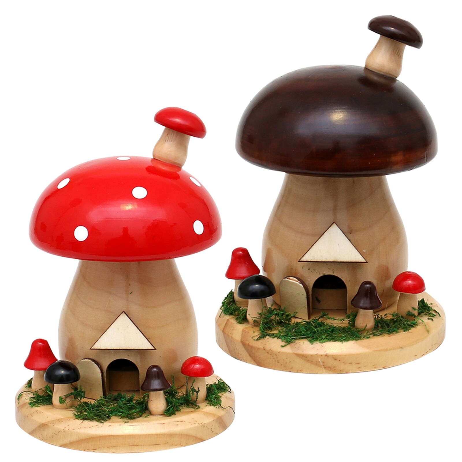 SIGRO Holz R&auml;ucherfigur Pilz - Bild 1
