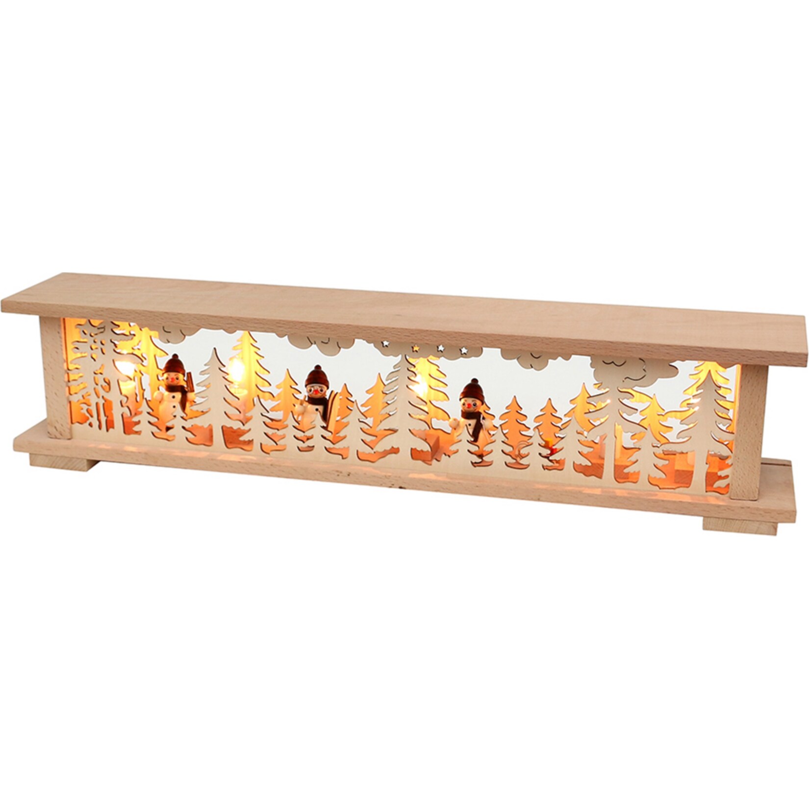 SIGRO Schwibbogenbank mit Schneemann Figuren - Bild 1