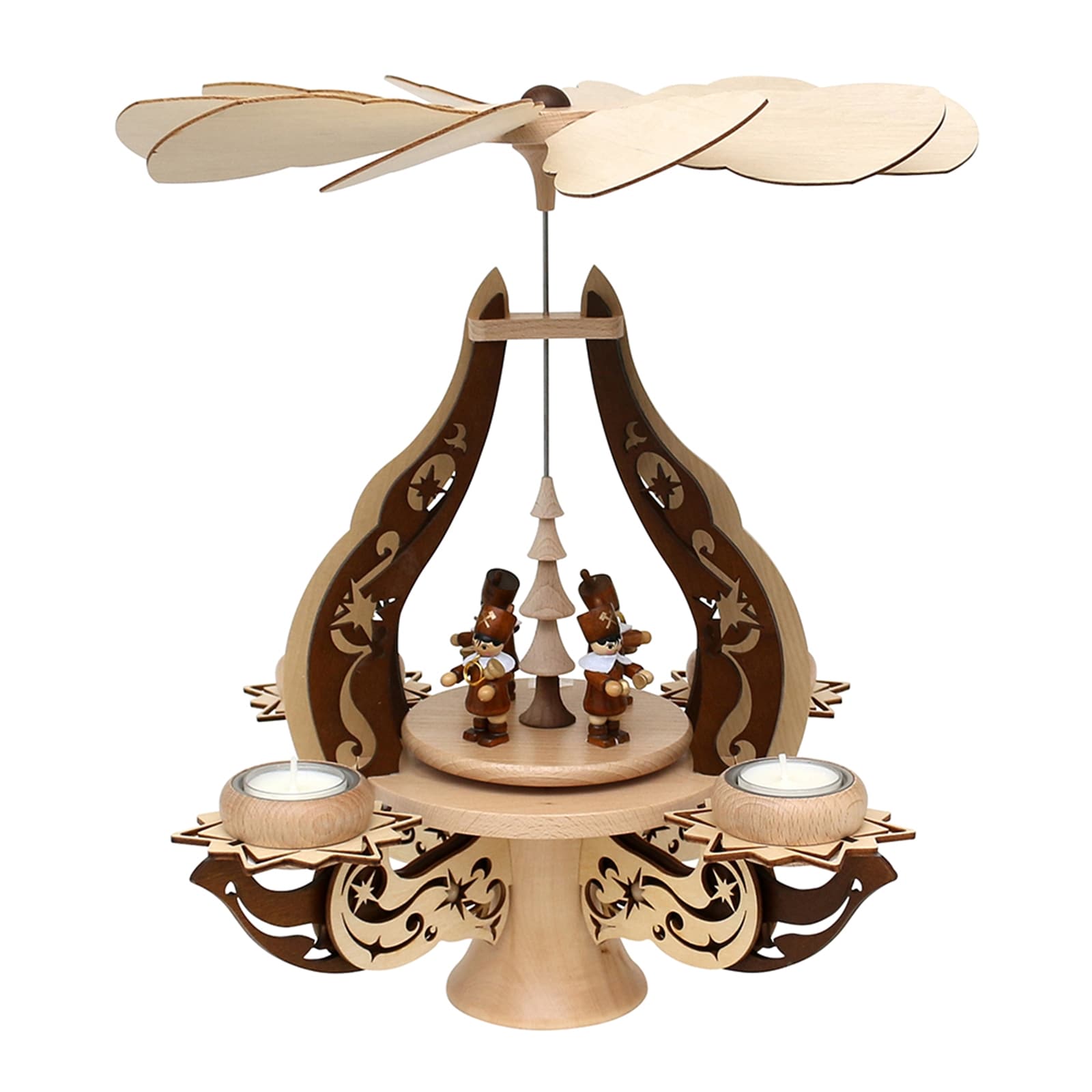 SIGRO Holz Pyramide Bergleute - Bild 1