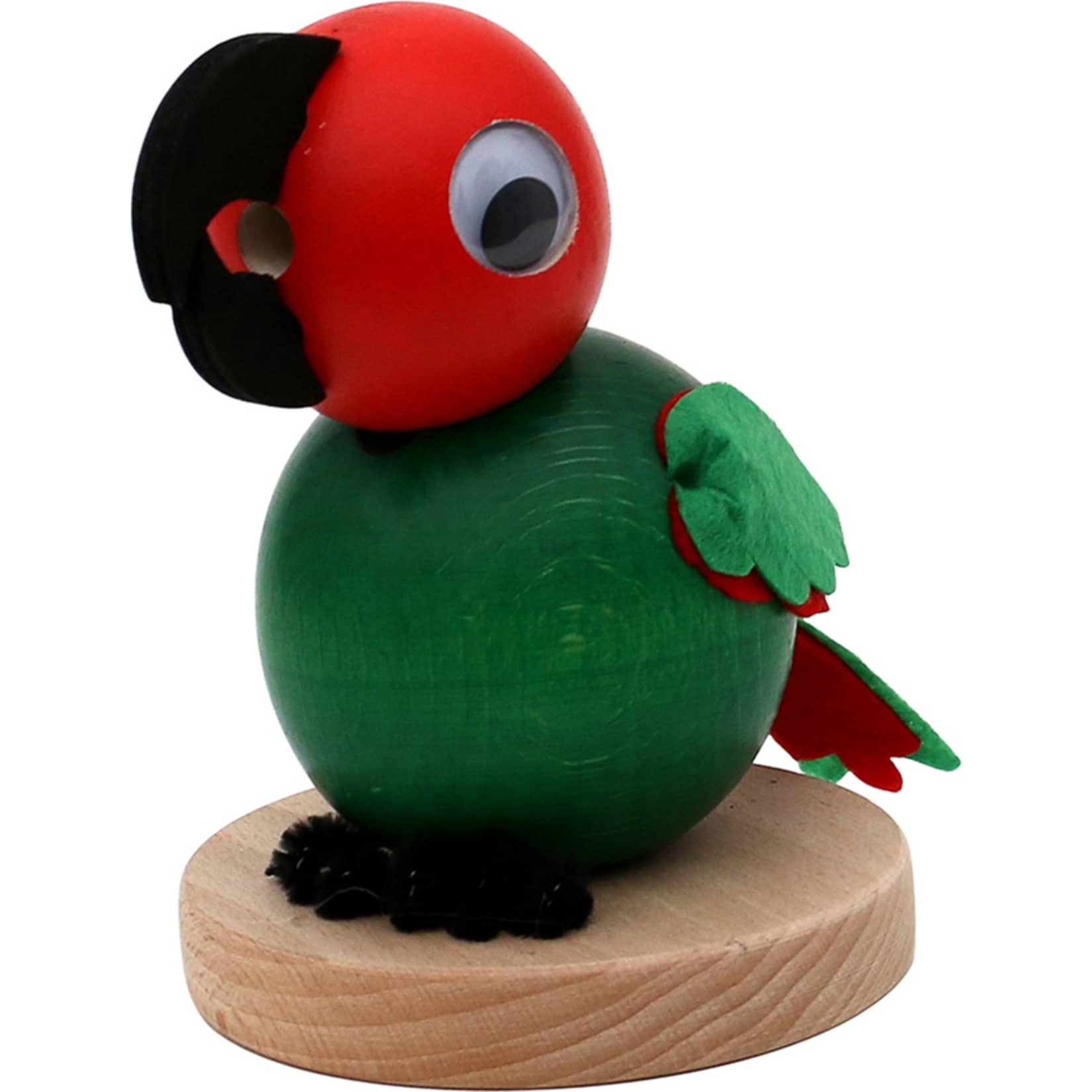 SIGRO Holz R&auml;ucherfigur Papagei Else - Bild 1