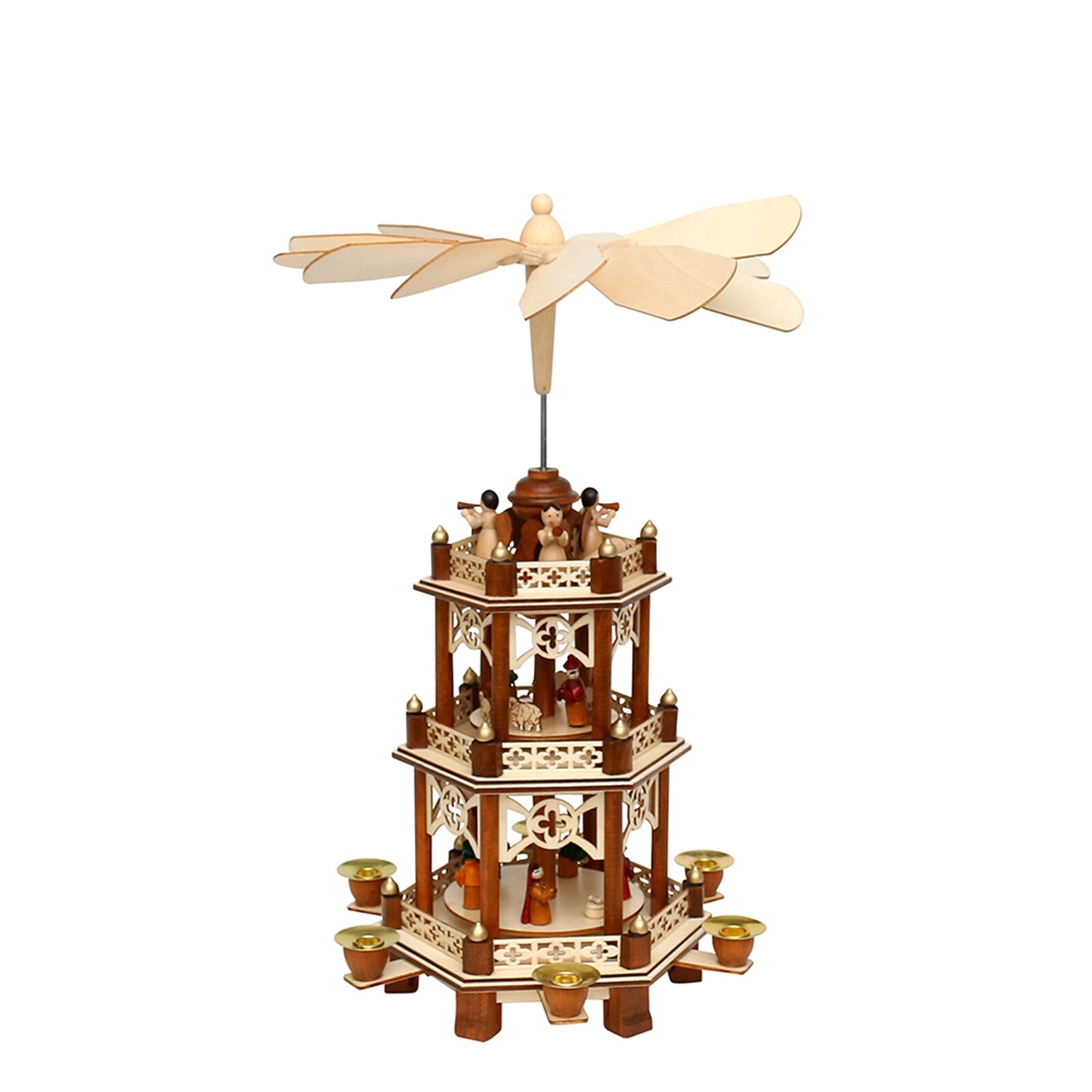 SIGRO Holz Pyramide 3 Etagen - Bild 1