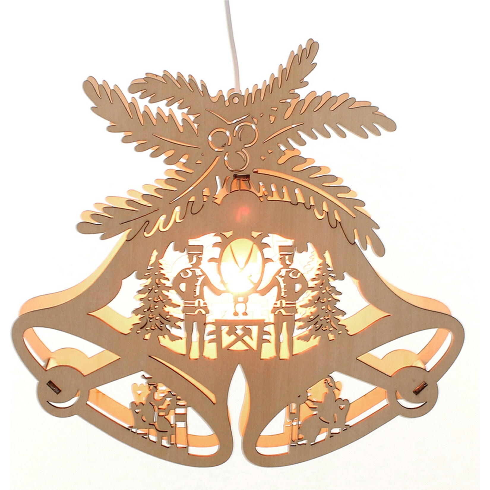 SIGRO Holz Fensterbild Doppelglocke Bergm&auml;nner - Bild 1