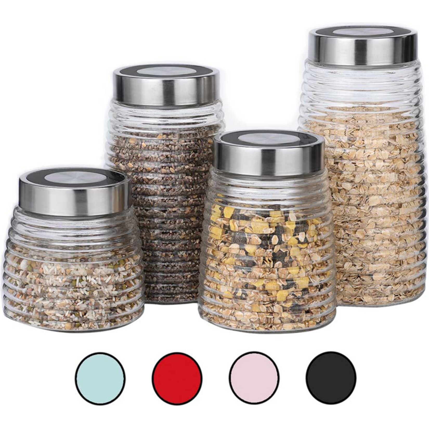 Michelino Vorratsgl&auml;ser 4 er Set Vorratsgl&auml;ser 4 er Set - Bild 1