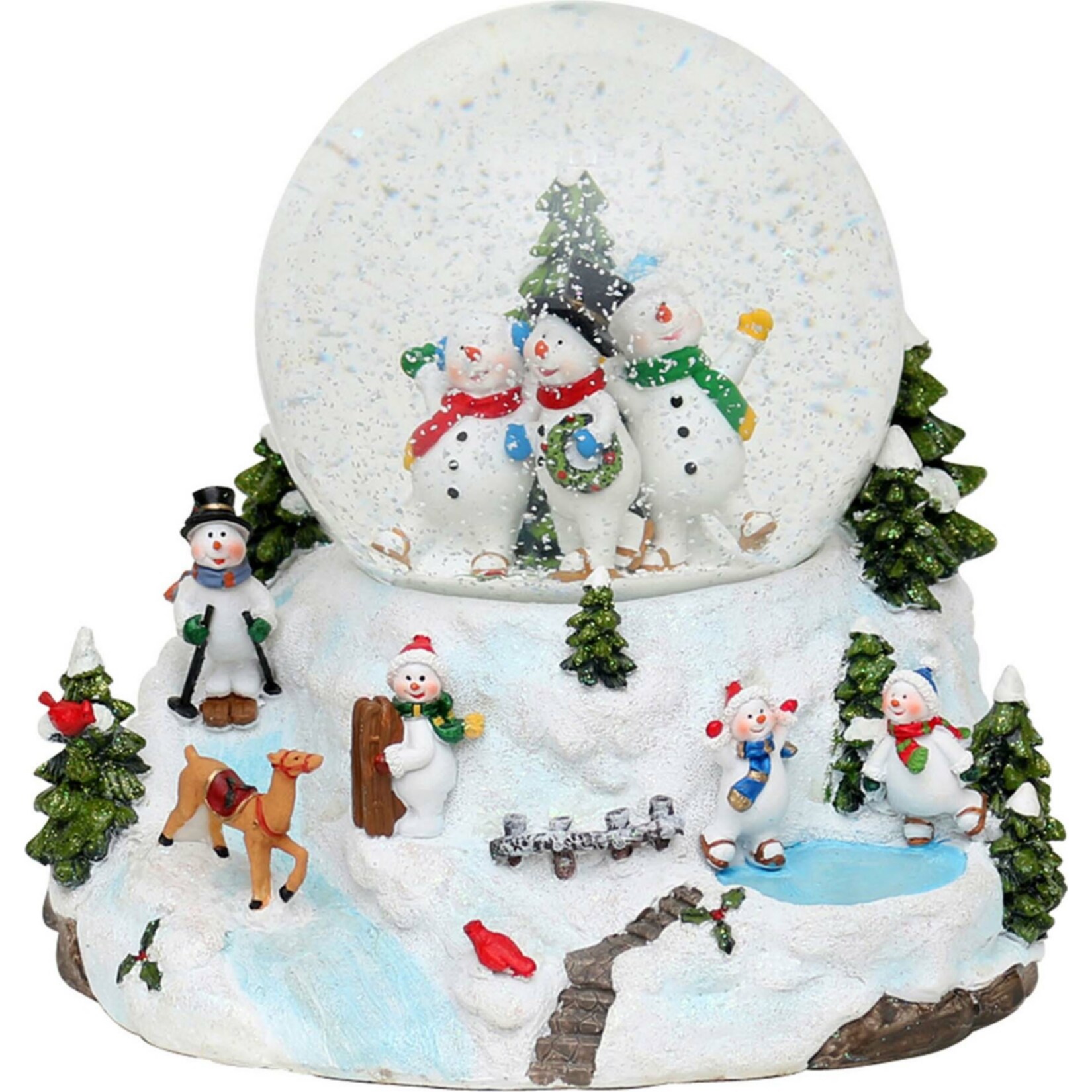 Sigro Schneekugel Schneemannfamilie Online Kaufen Bei Netto