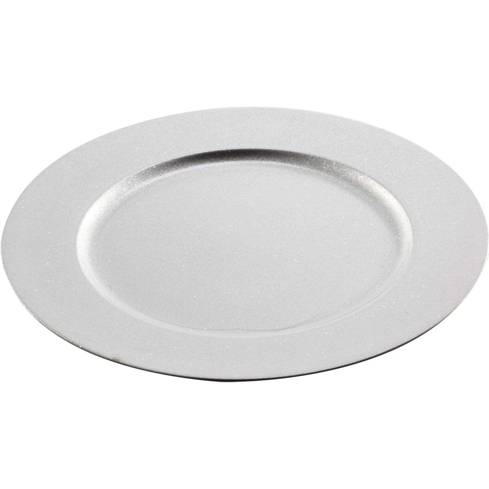 HTI-Living Dekoteller Glitter Silber - Bild 1