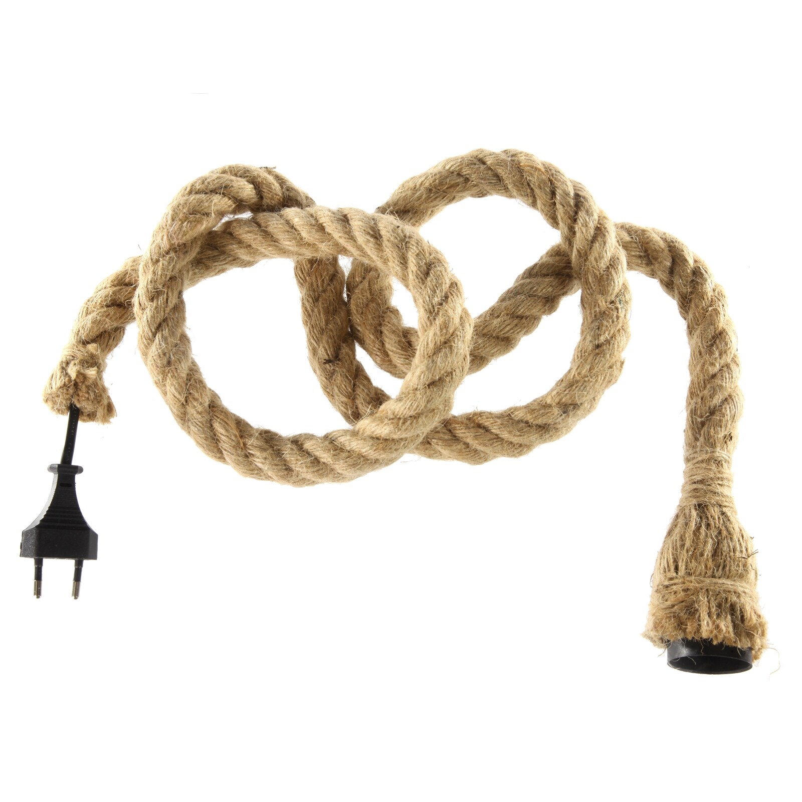 HTI-Living Lampenfassung Hanfseil