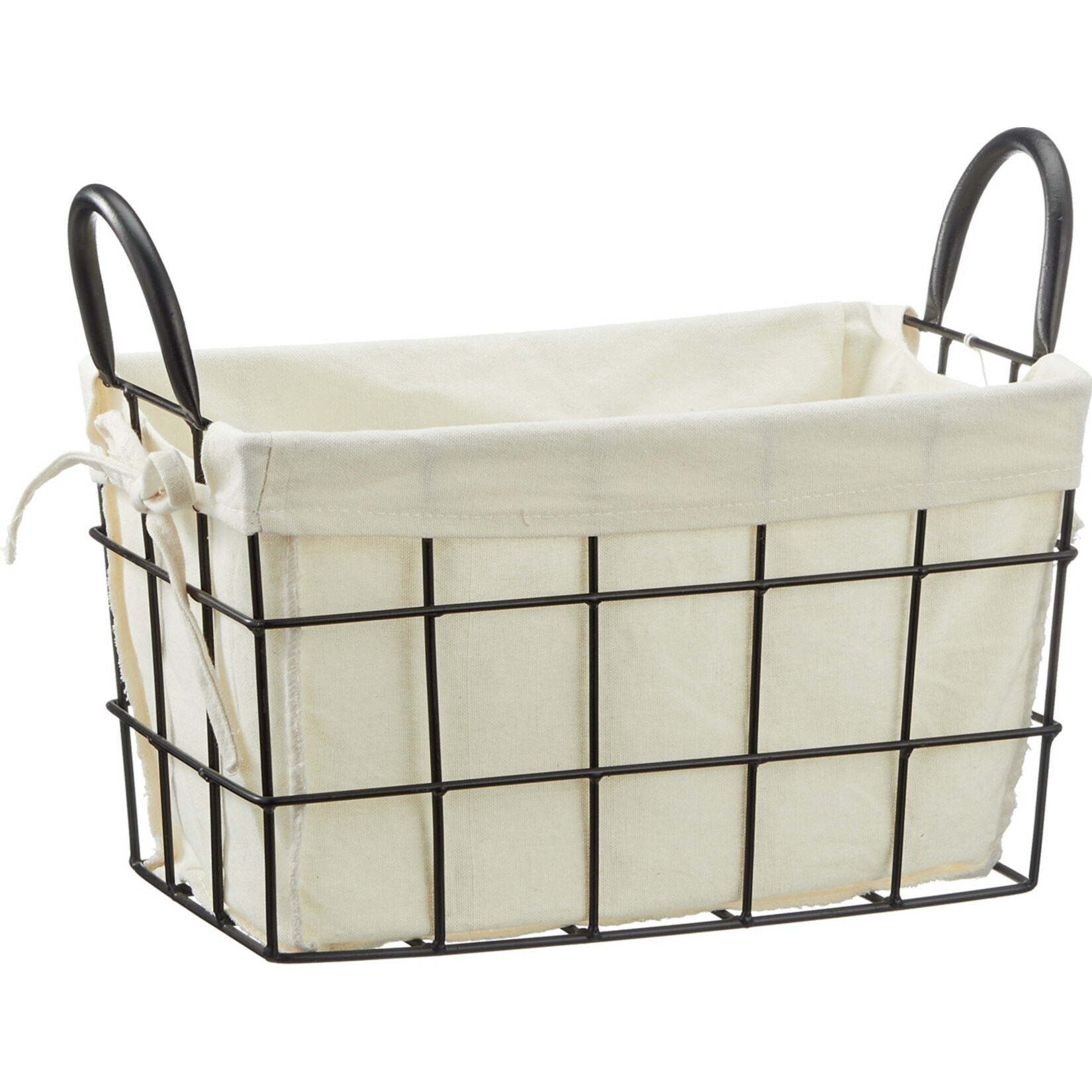 HTI-Living Metallkorb mit Stoffeinsatz - Bild 1