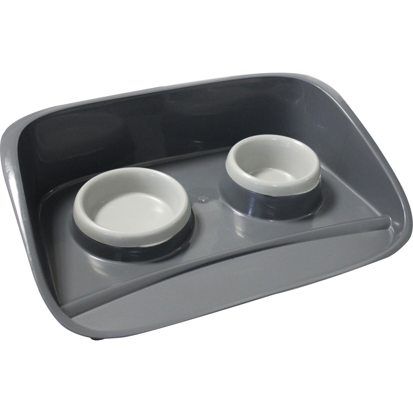 HTI-Living Futterstation mit 2 N&auml;pfen - Bild 1