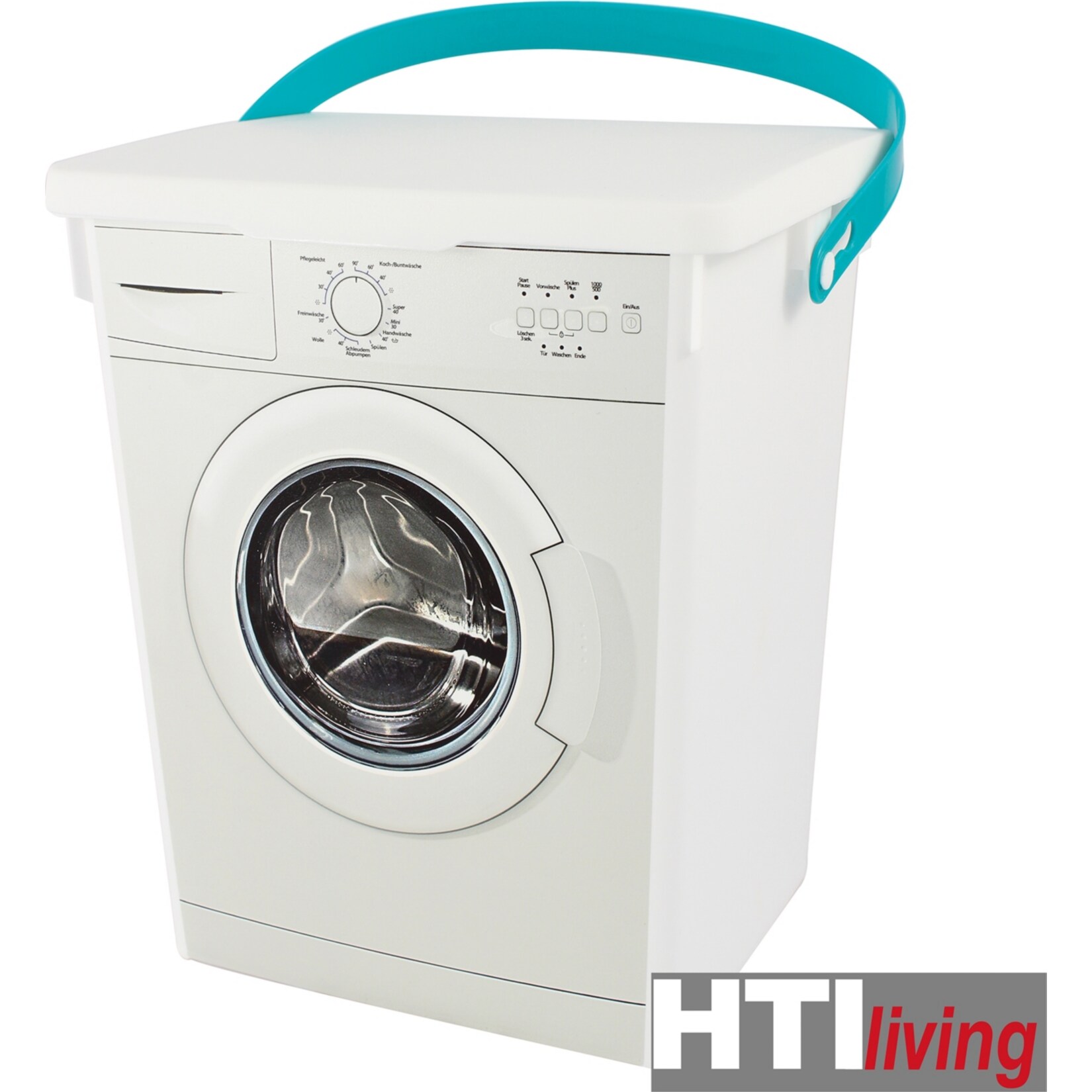 HTI-Living Eimer mit Deckel Motiv Waschmaschine - Bild 1