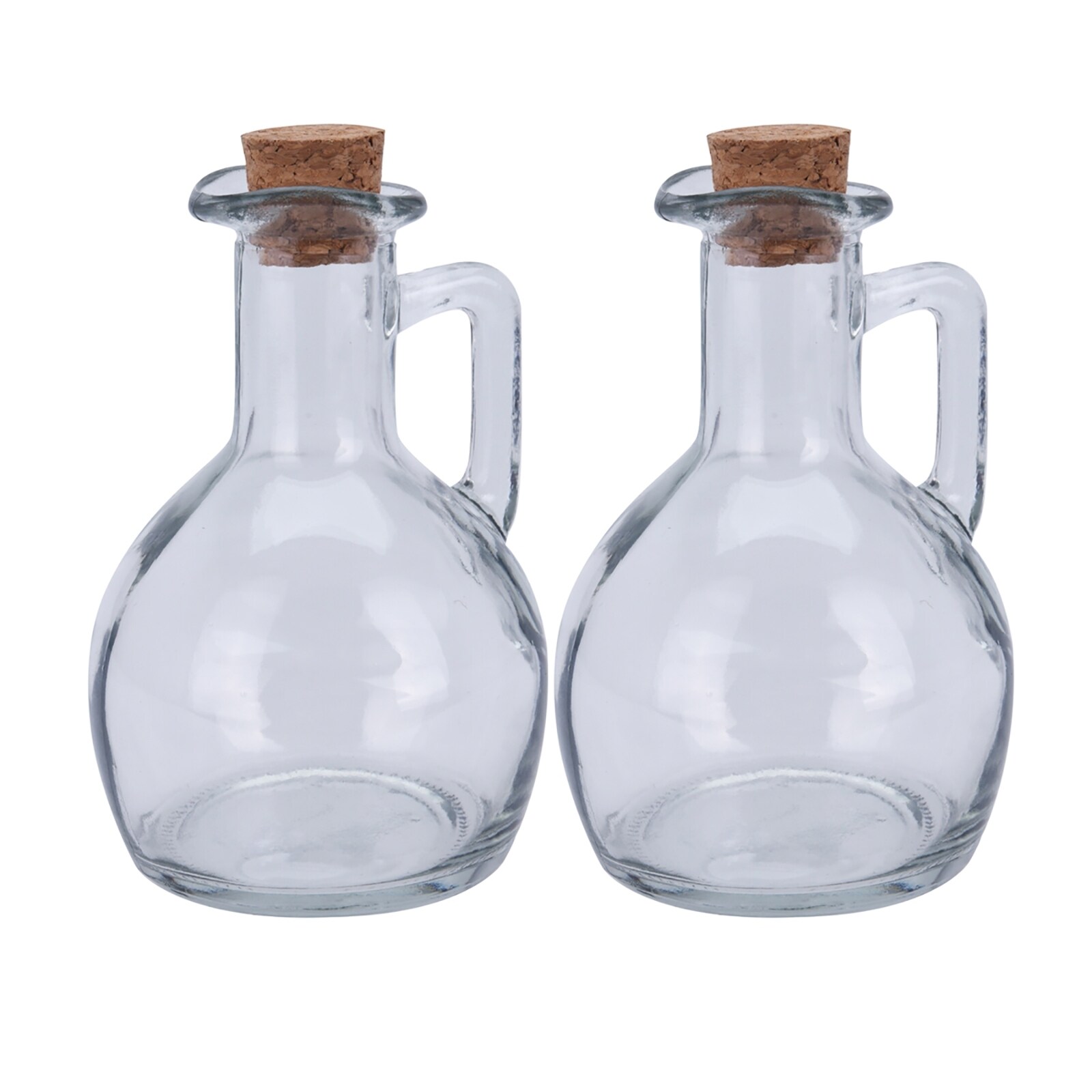 neuetischkultur Glasflasche mit Korken 2er Set f&uuml;r Essig oder &Ouml;l - Bild 1