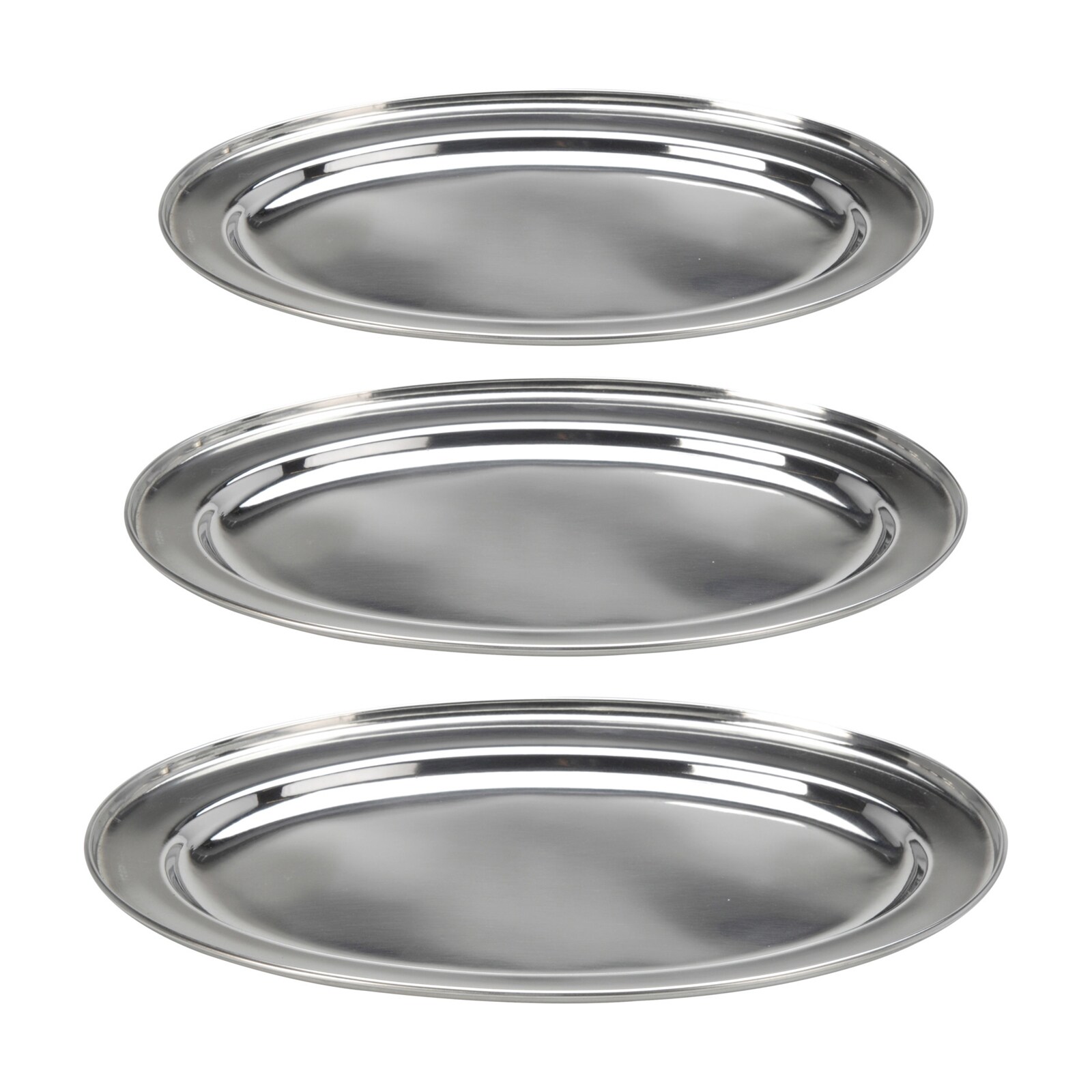 neuetischkultur Dekoteller 3er Set Edelstahl - Bild 1