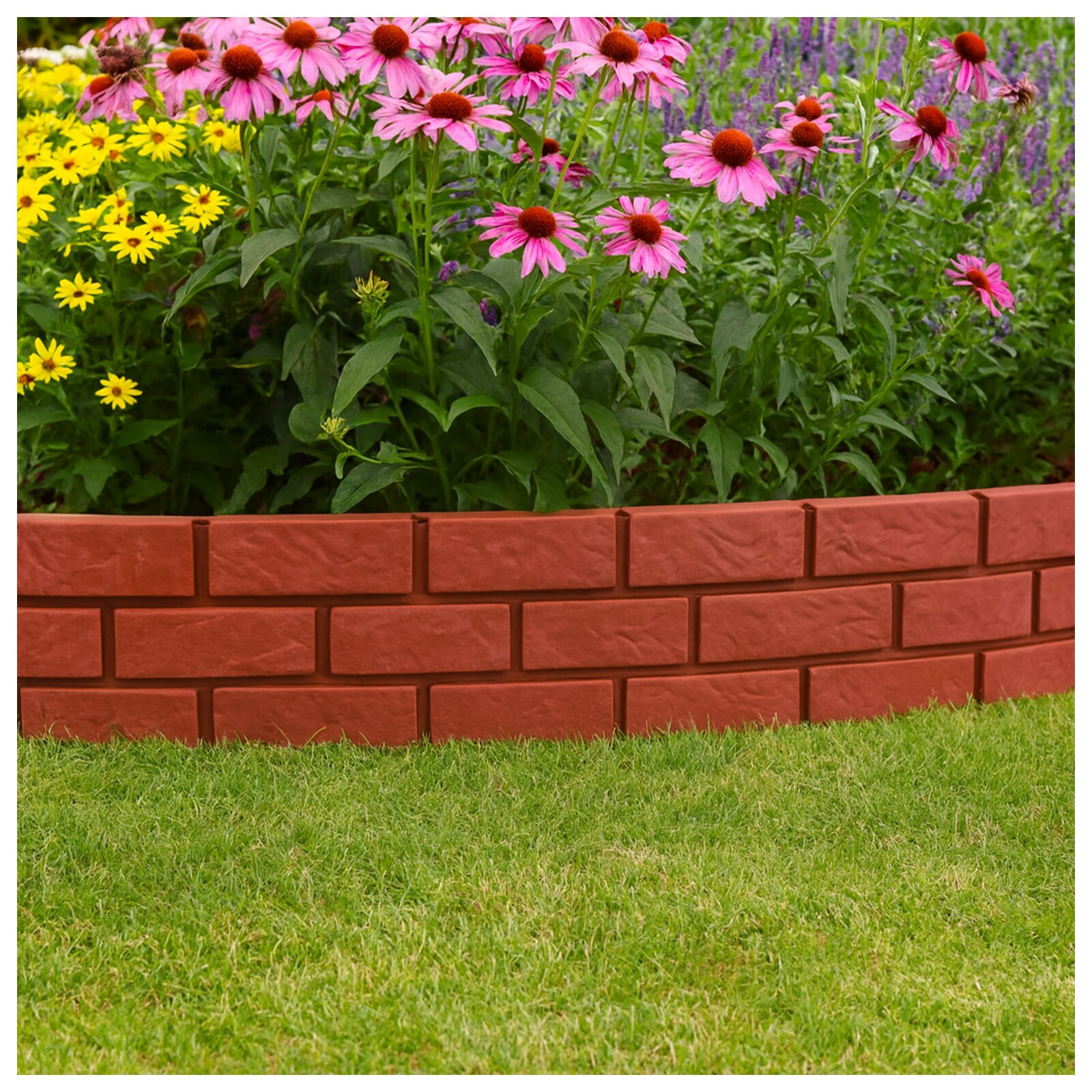 HTI-Living Beeteinfassung 4er Set Ziegelstein - Bild 1