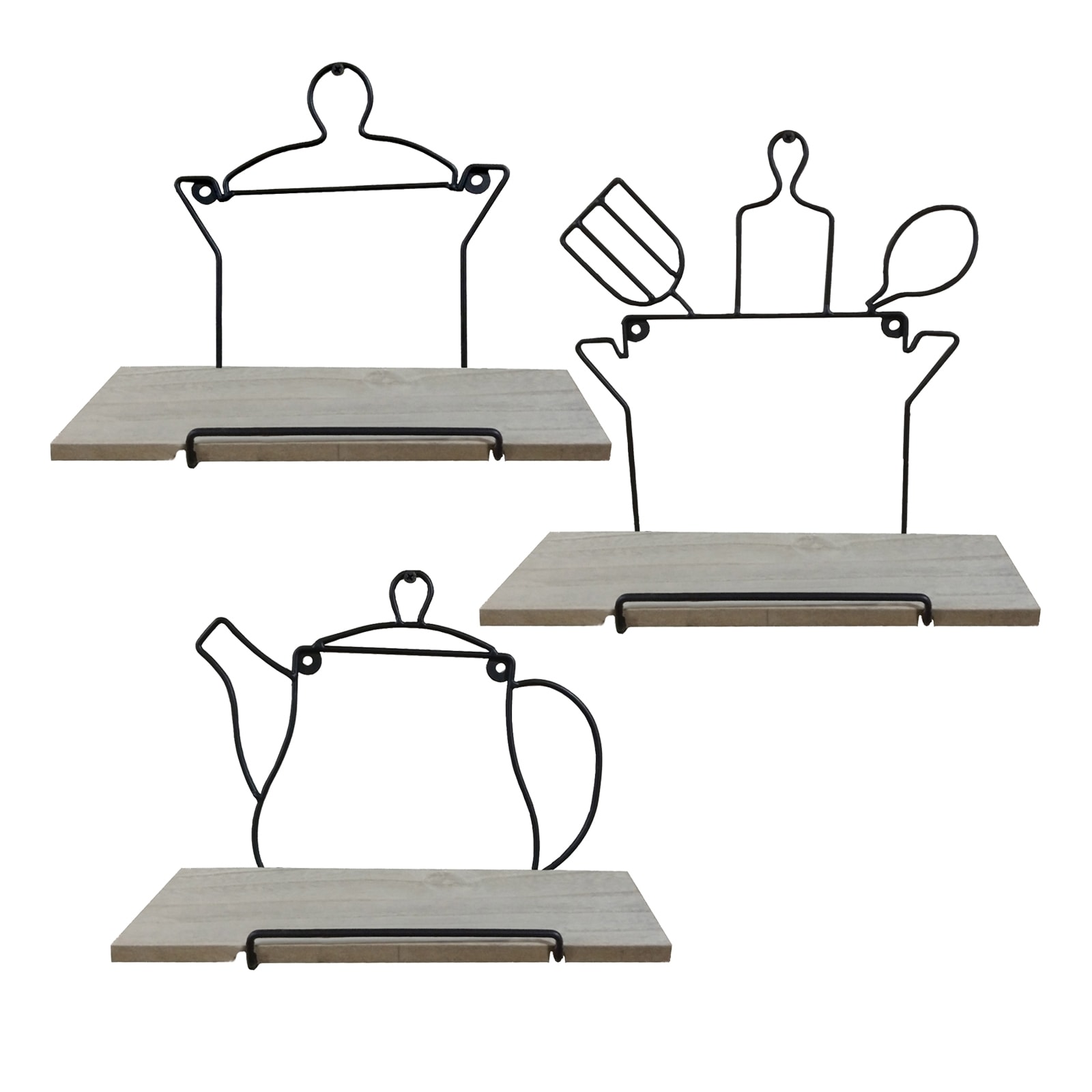 HTI-Living Wandboard Viola 3er-Set - Bild 1