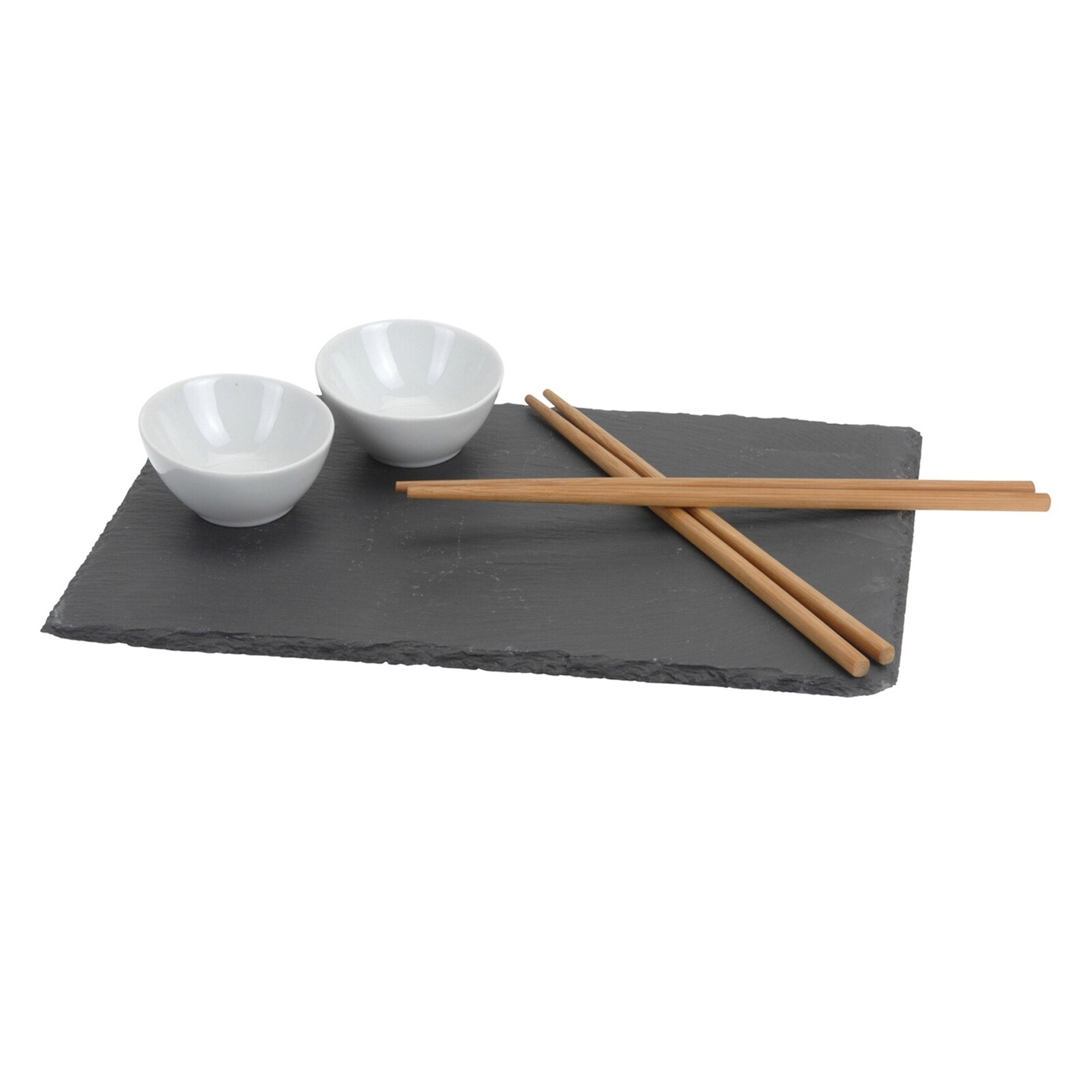 neuetischkultur Sushi-Set 7-teilig Schiefer/Holz/Keramik - Bild 1