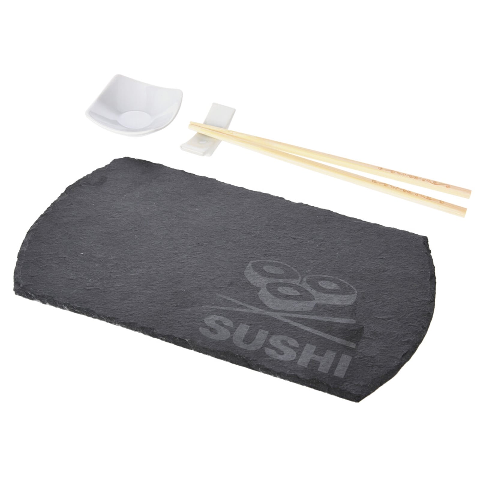 neuetischkultur Sushi-Set 4-teilig Schiefer/Bambus/Keramik - Bild 1