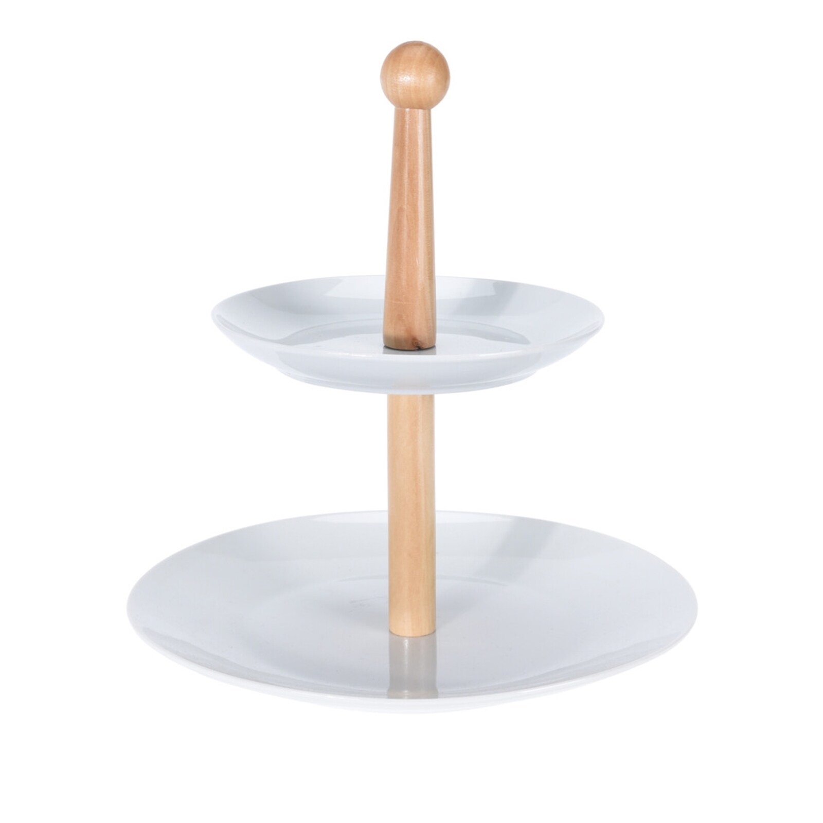 neuetischkultur Etagere 2-stufig Porzellan, Holz - Bild 1