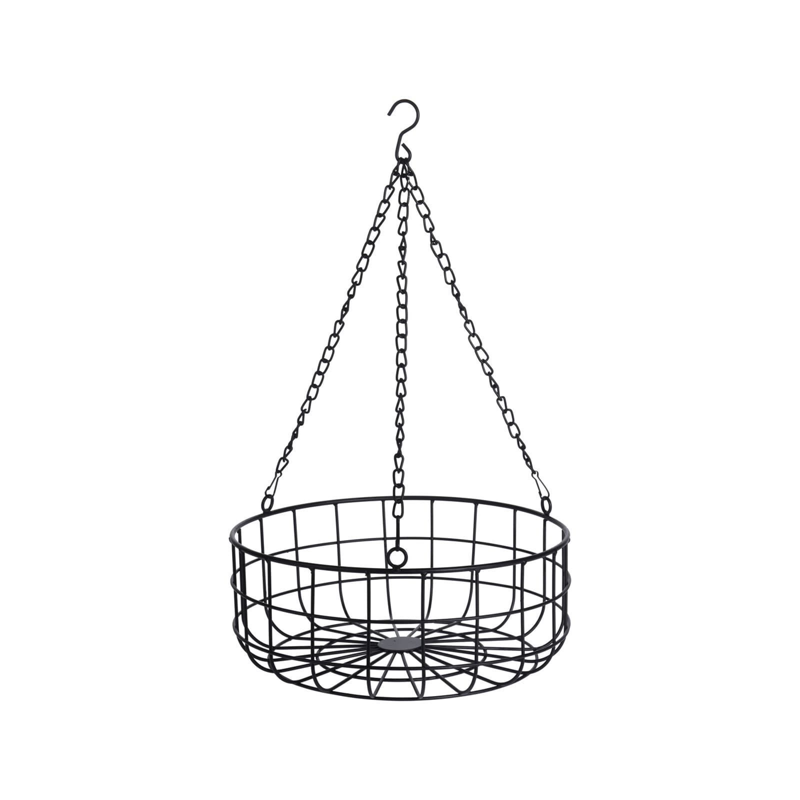 neuetischkultur H&auml;ngekorb Schwarz Metall - Bild 1