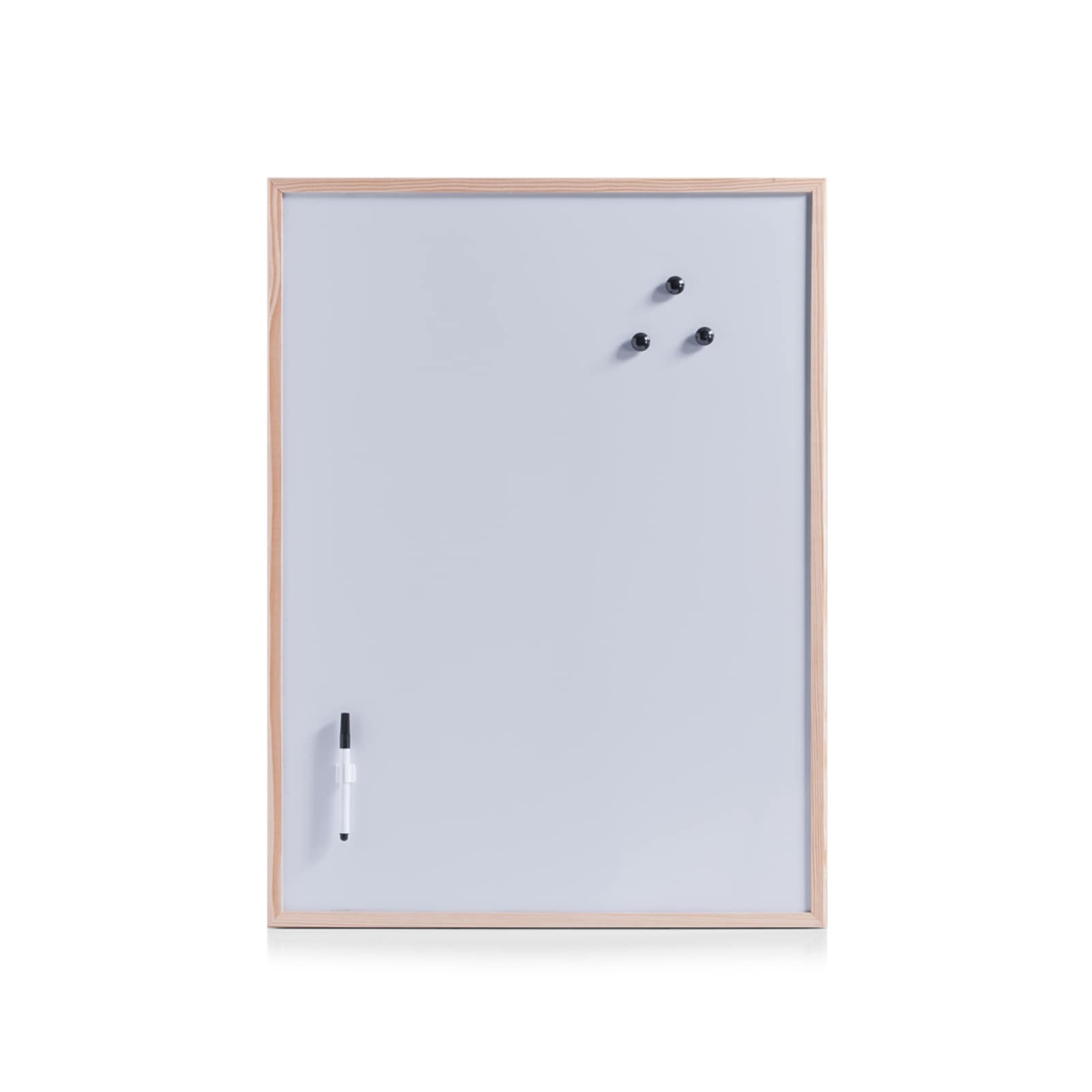 HTI-Living Magnettafel Set mit Magneten und Stift Rahmen aus Kiefernholz - Bild 1