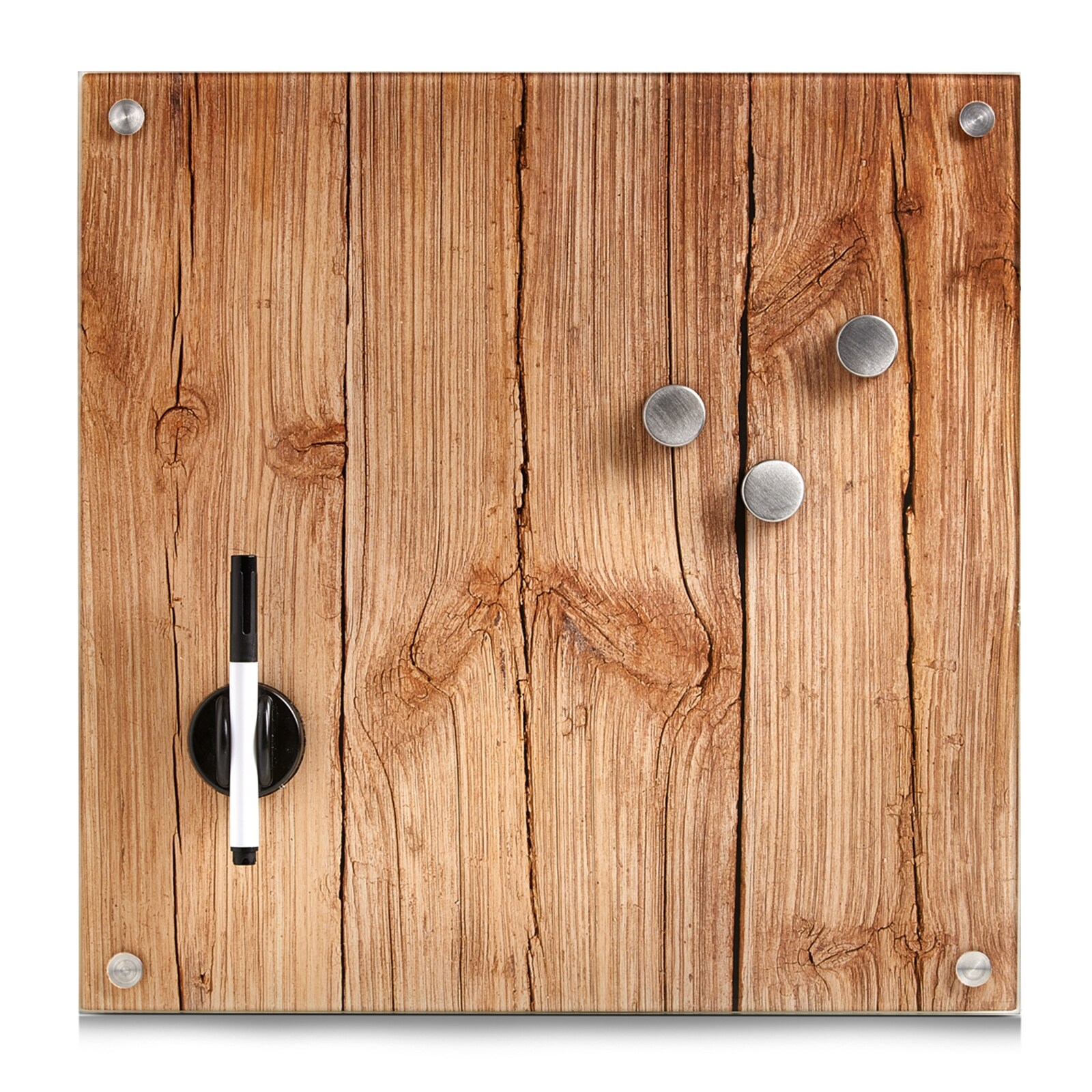 HTI-Living Memoboard Glas Wood - Bild 1