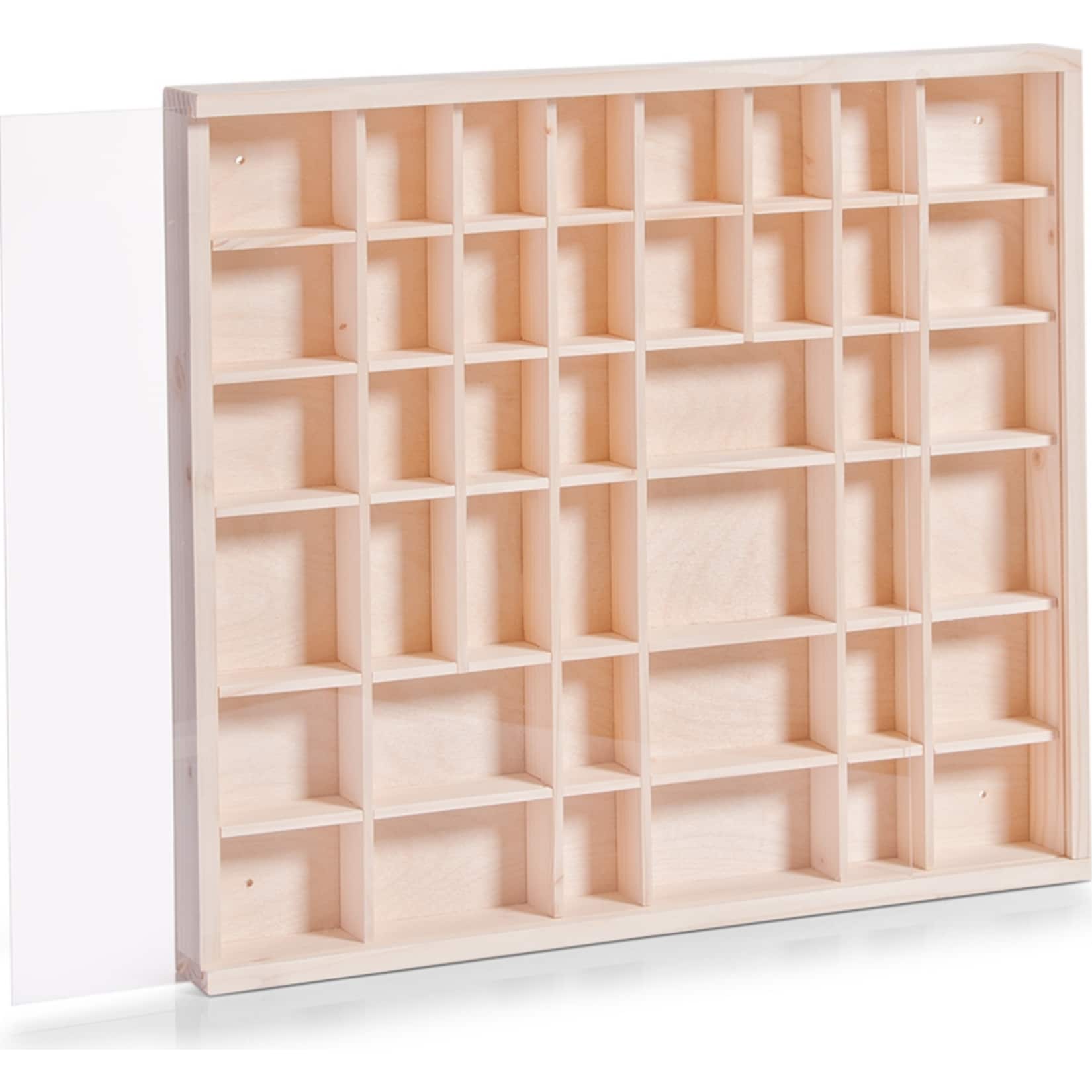 HTI-Living Setzkasten mit Scheibe Kiefer Natur - Bild 1